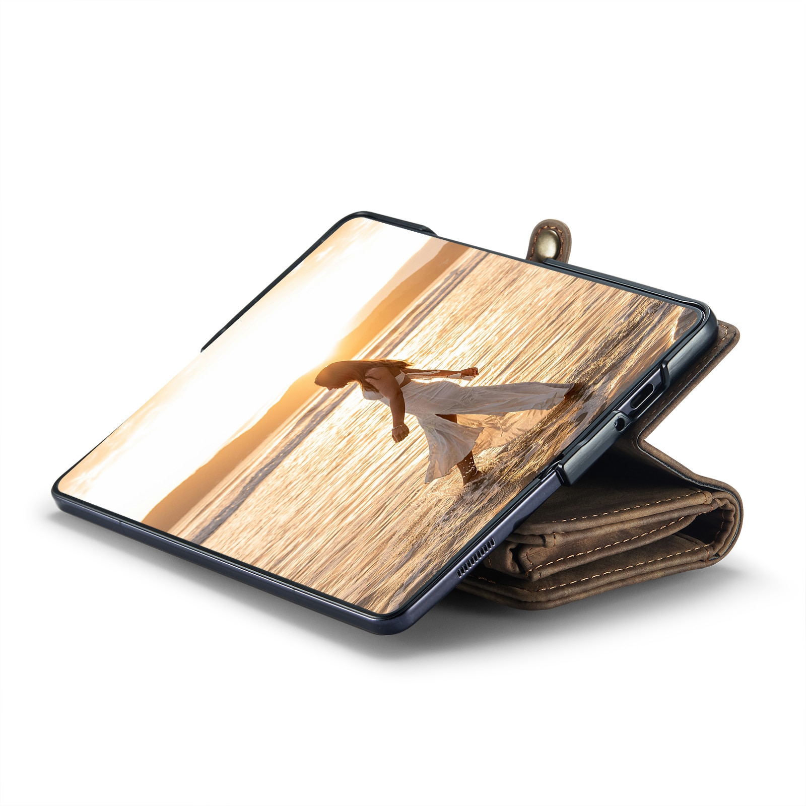 Multi-slot Mobiltaske Samsung Galaxy Z Fold 6 brun