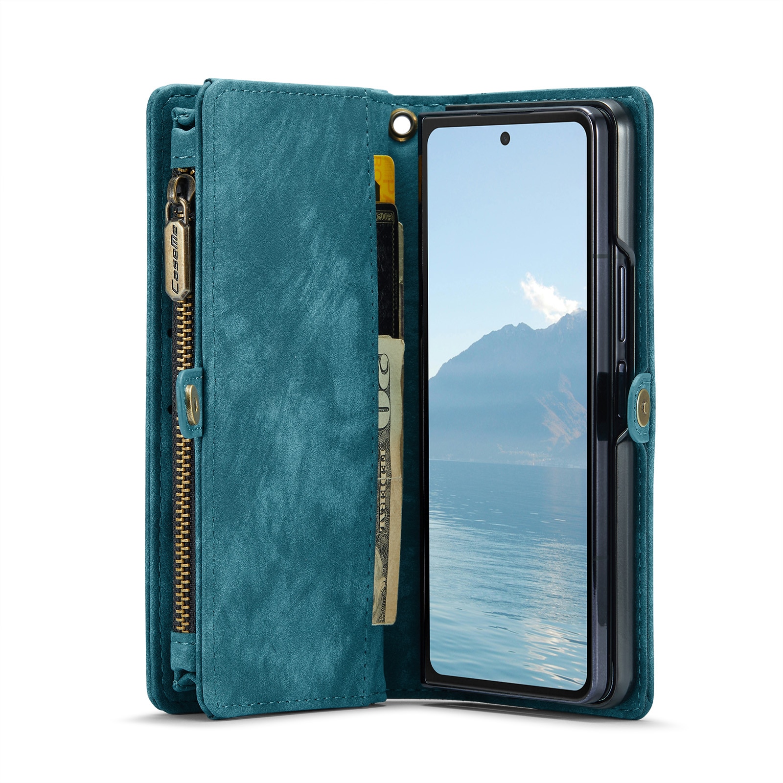 Multi-slot Mobiltaske Samsung Galaxy Z Fold 6 blå