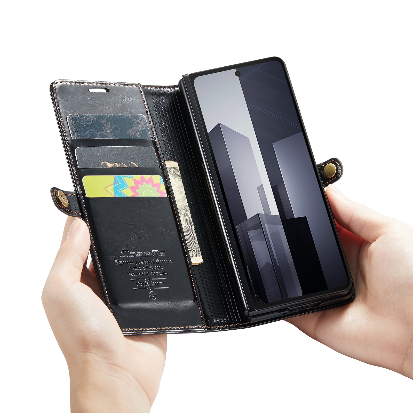 Leather Wallet Samsung Galaxy Z Fold 6 sort