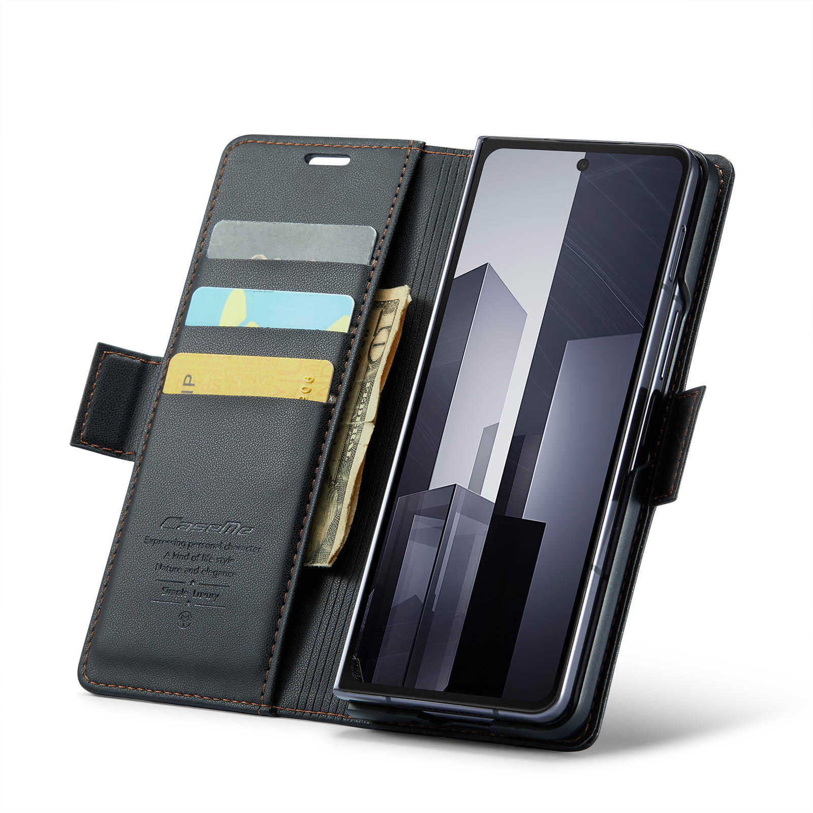 RFID blocking Slim Pung Etui Samsung Galaxy Z Fold 6 sort