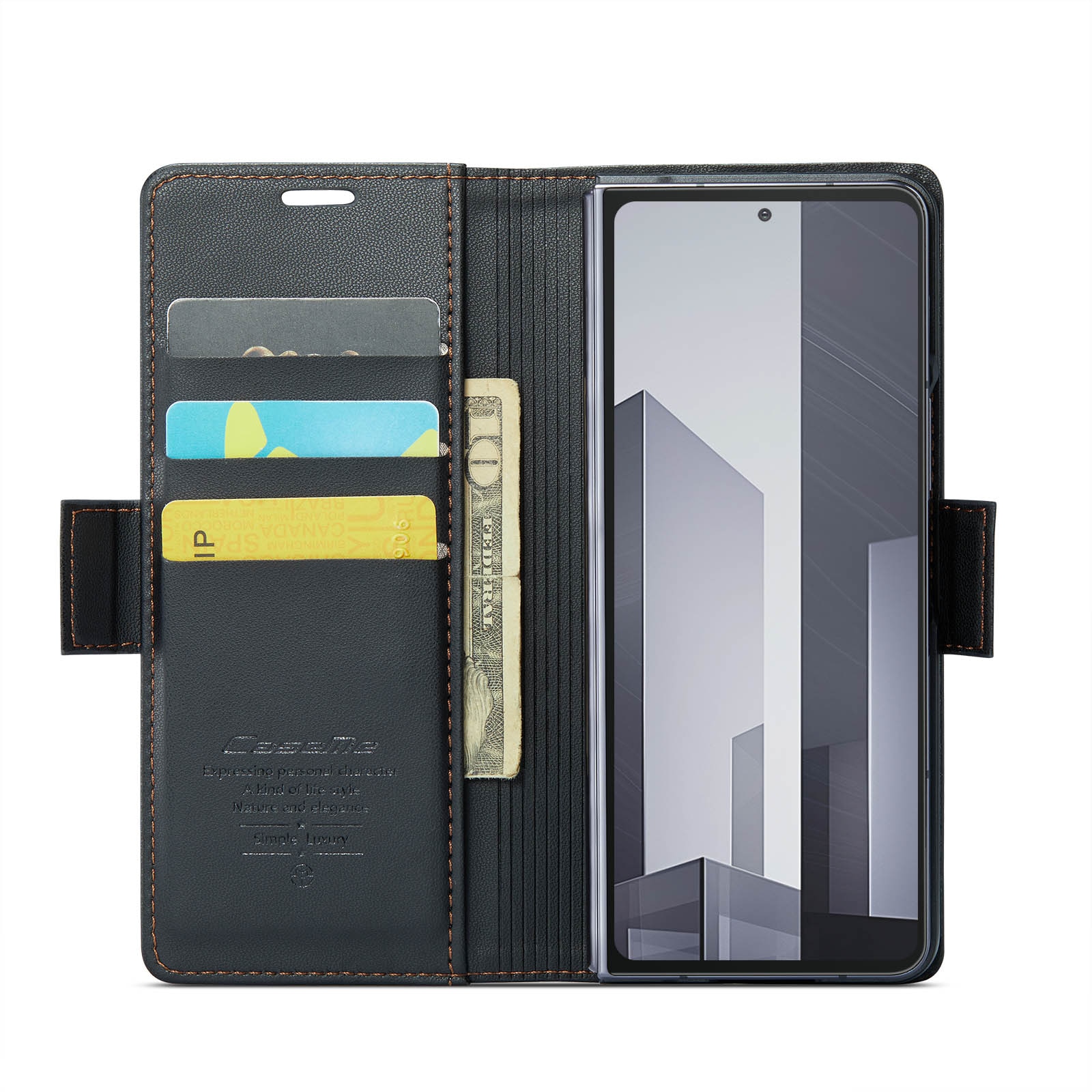 RFID blocking Slim Pung Etui Samsung Galaxy Z Fold 6 sort