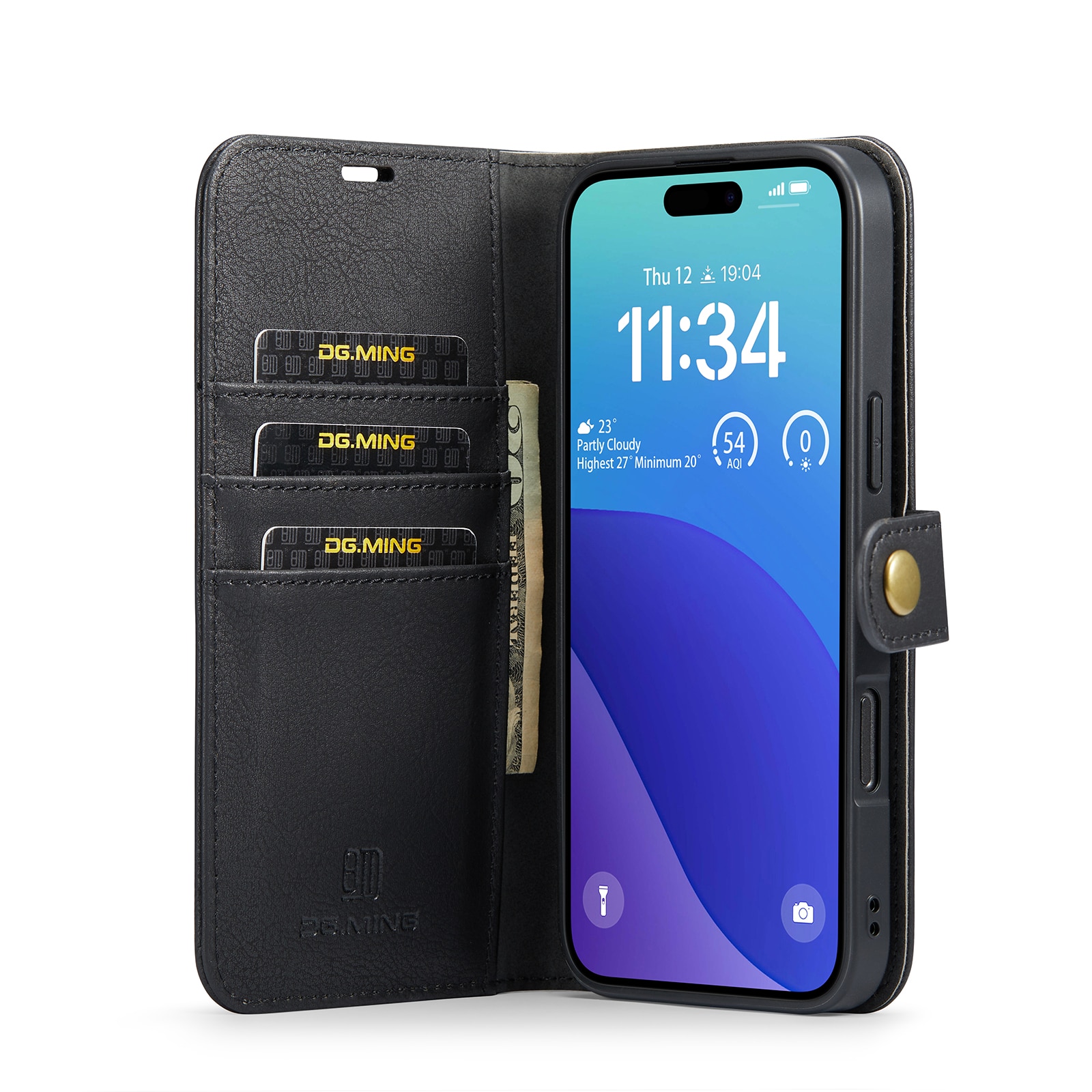 Magnet Wallet iPhone 16 Pro Black