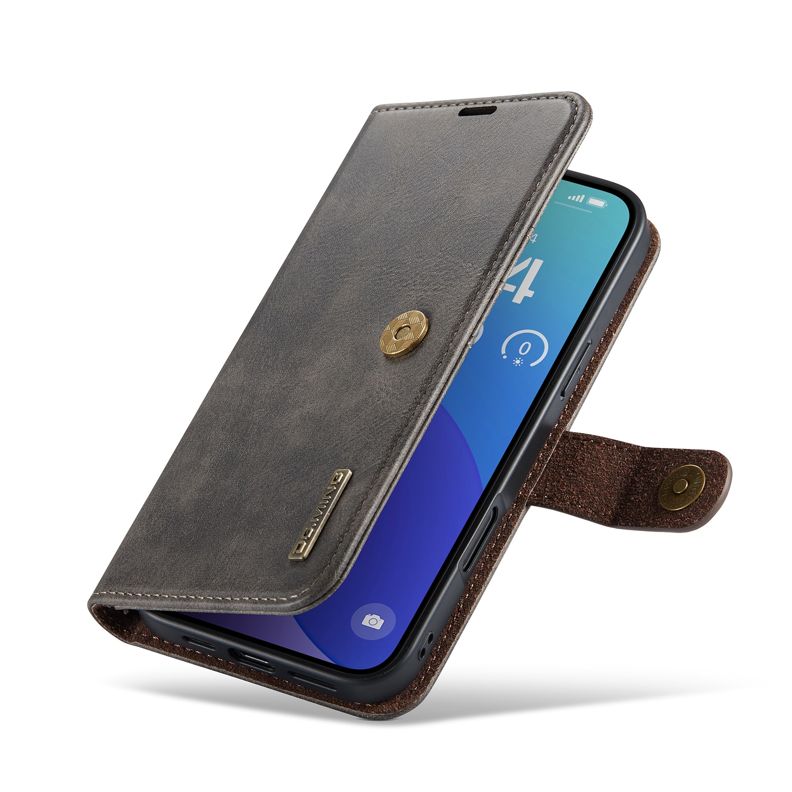 Magnet Wallet iPhone 16 Pro Max Brown