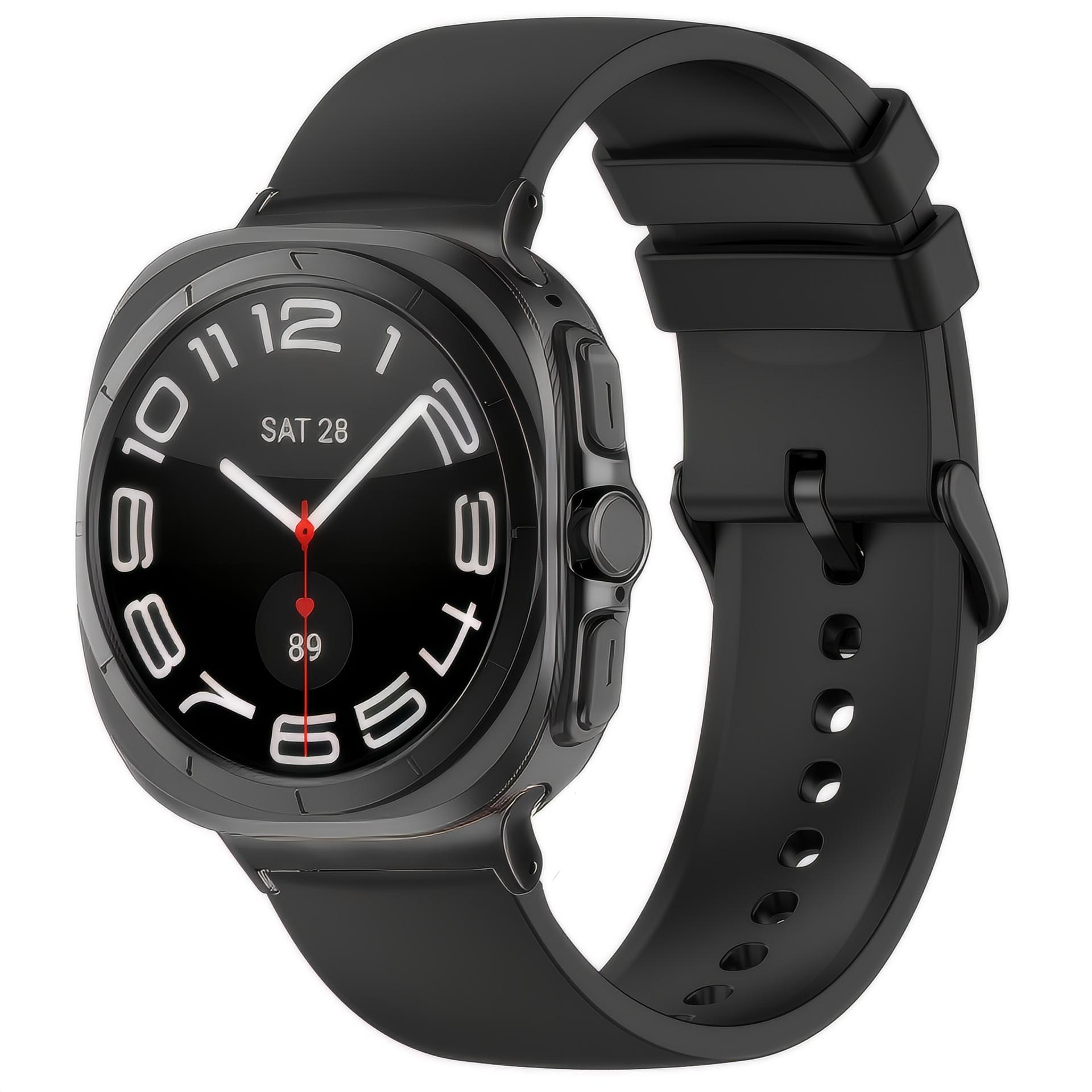 Rem af silikone til Samsung Galaxy Watch Ultra 47mm sort