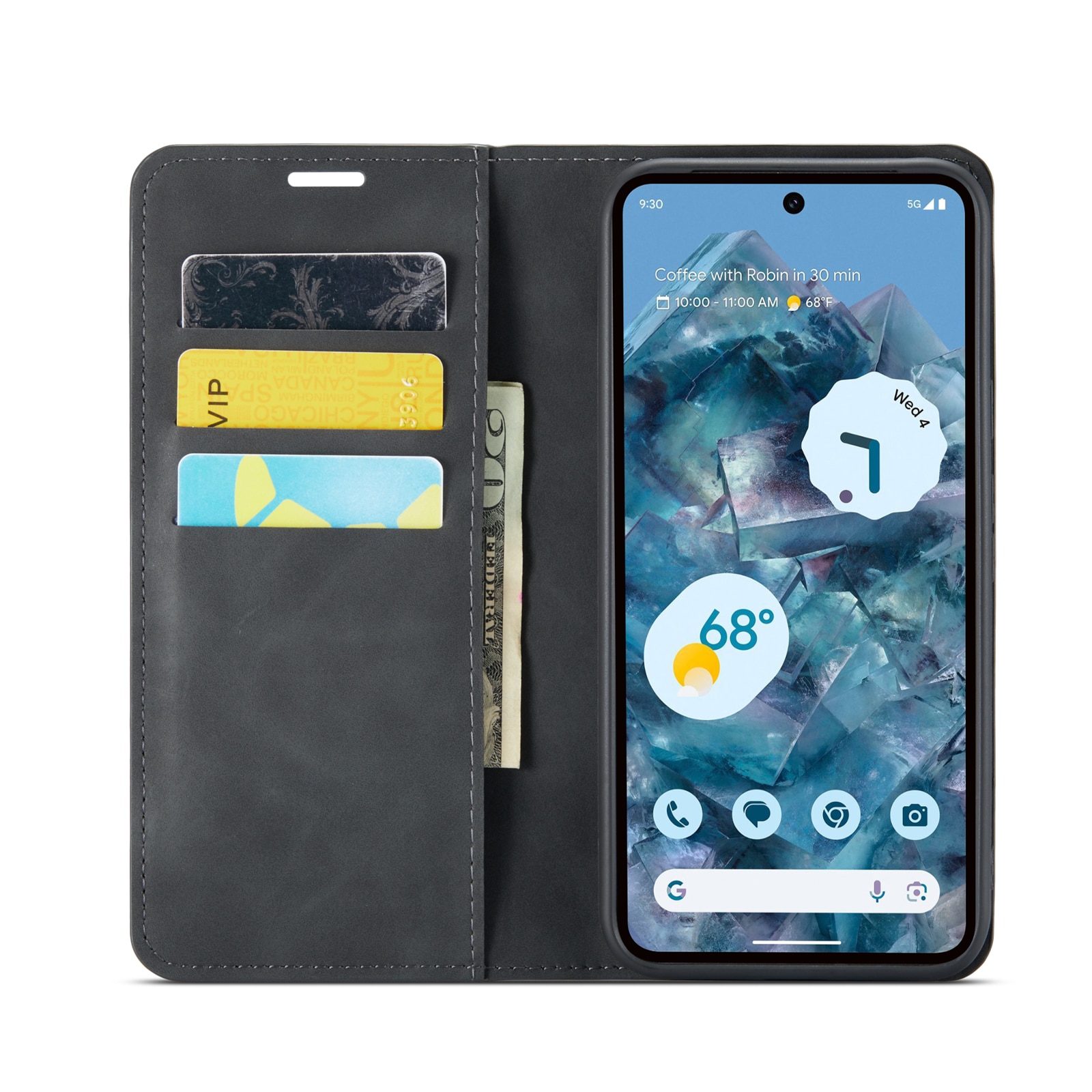 Google Pixel 9 Pro XL Slim Mobiltaske sort