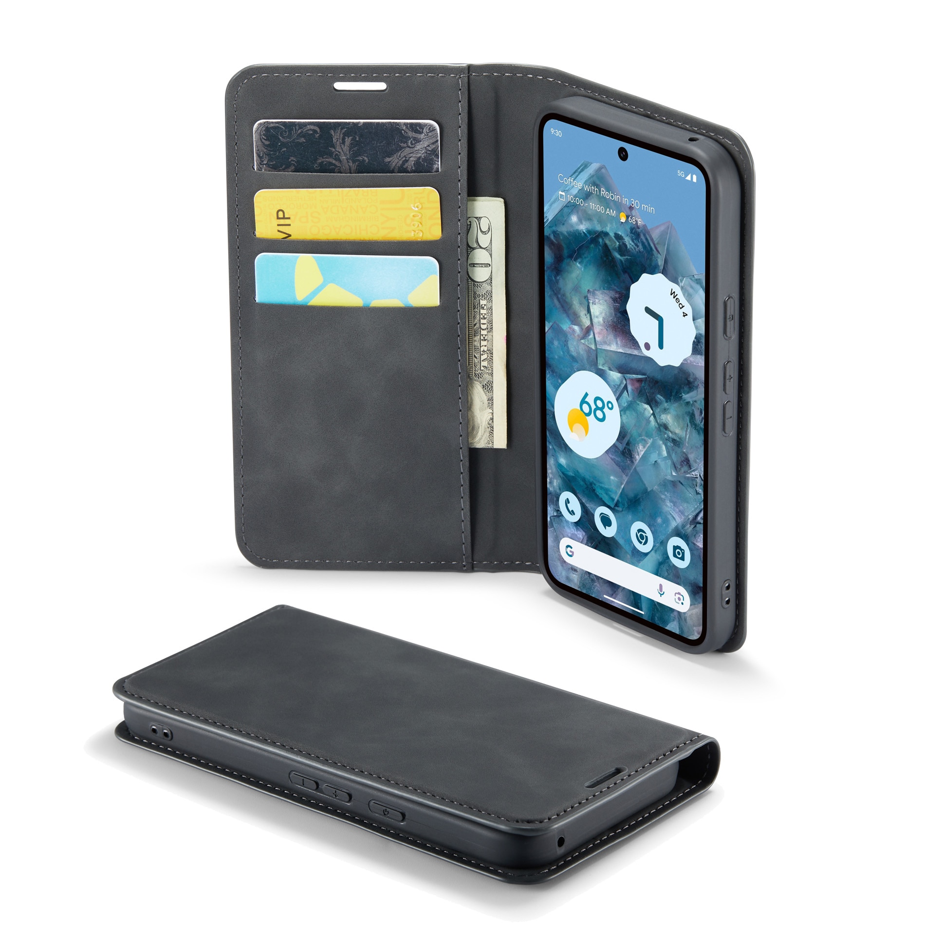 Google Pixel 9 Slim Mobiltaske Sort