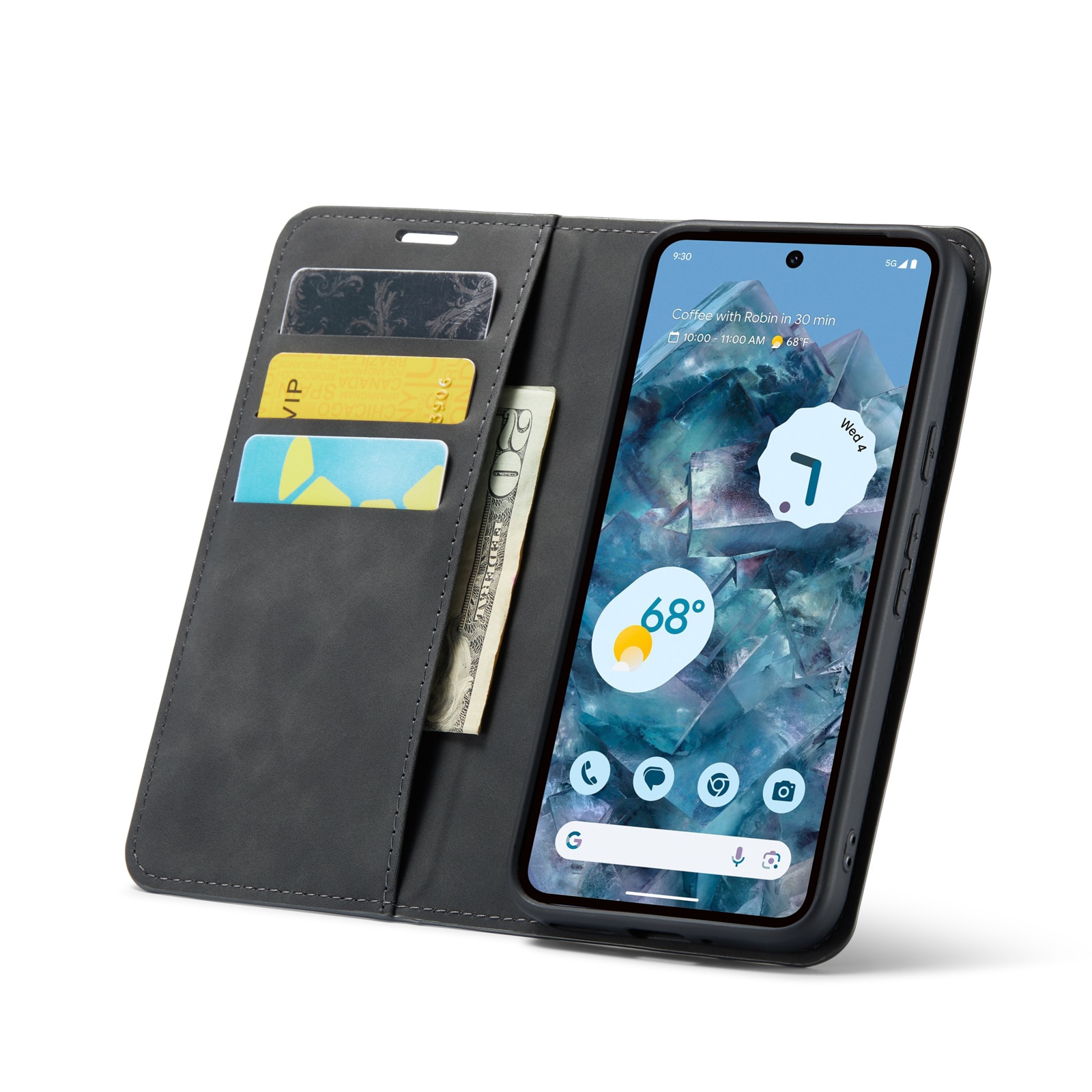 Google Pixel 9 Slim Mobiltaske sort