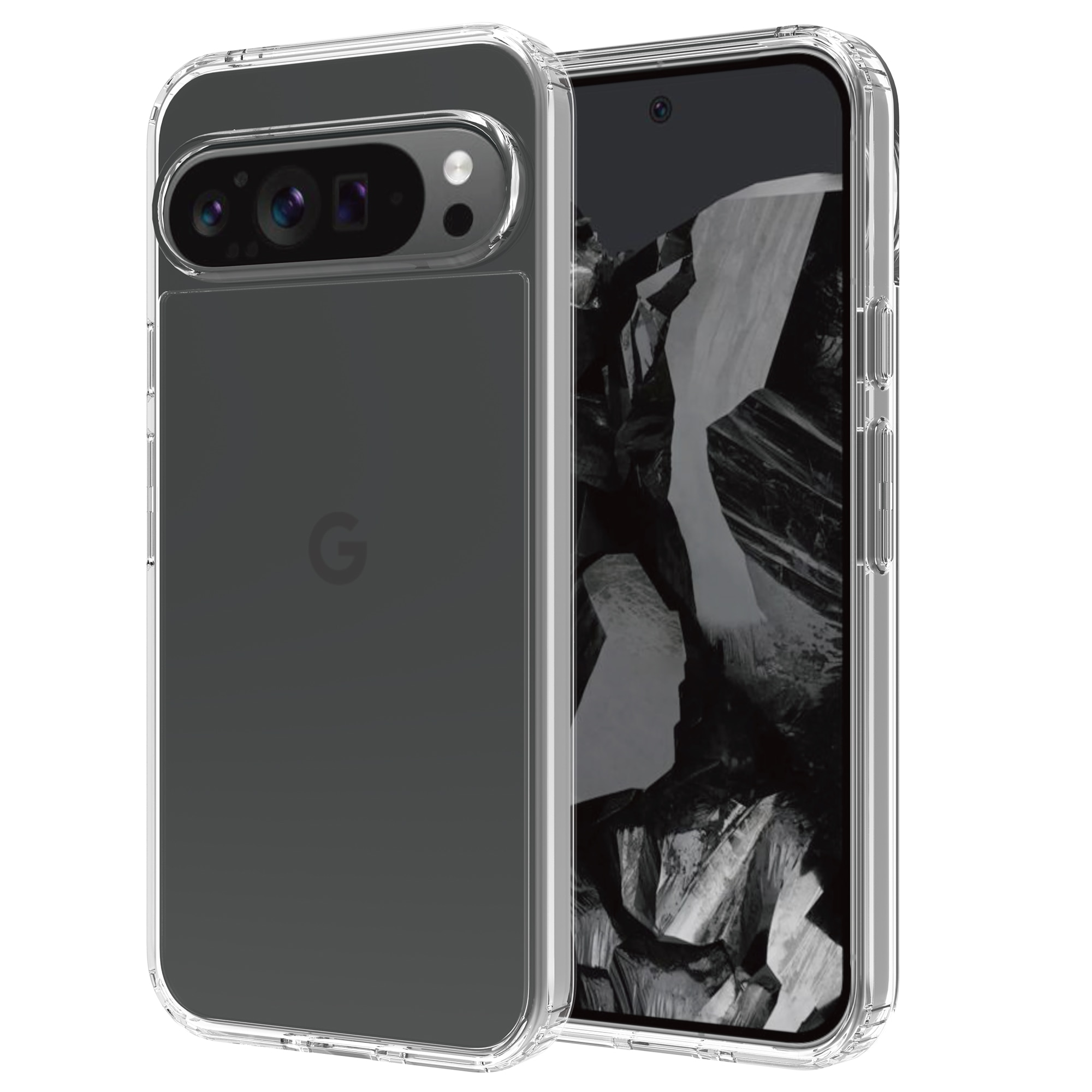 Crystal Hybrid Case Google Pixel 9 Pro XL gennemsigtig