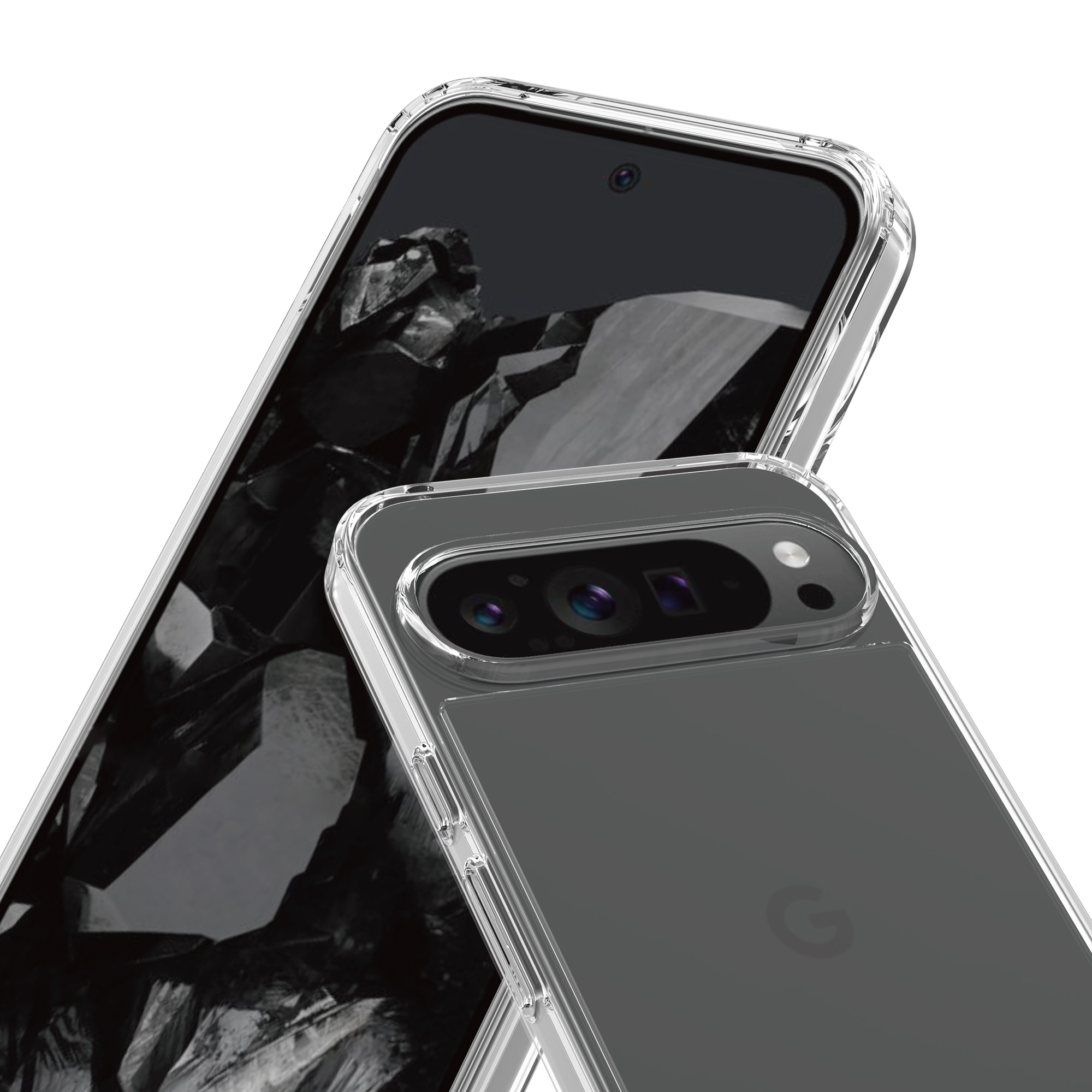 Crystal Hybrid Case Google Pixel 9 Pro XL gennemsigtig