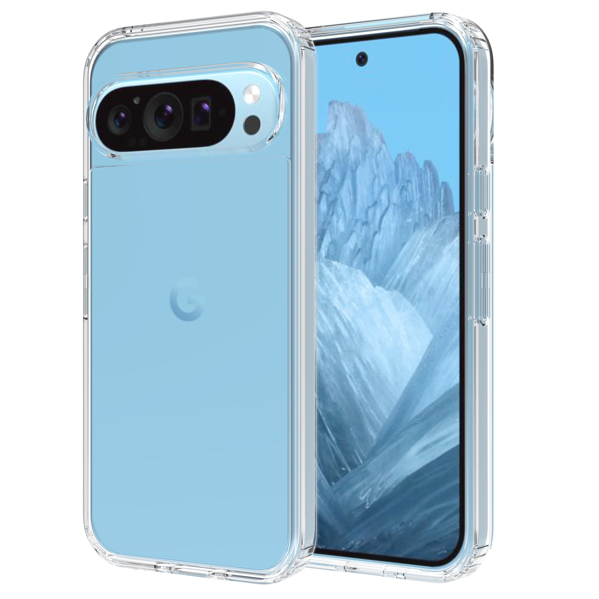 Crystal Hybrid Case Google Pixel 9 gennemsigtig