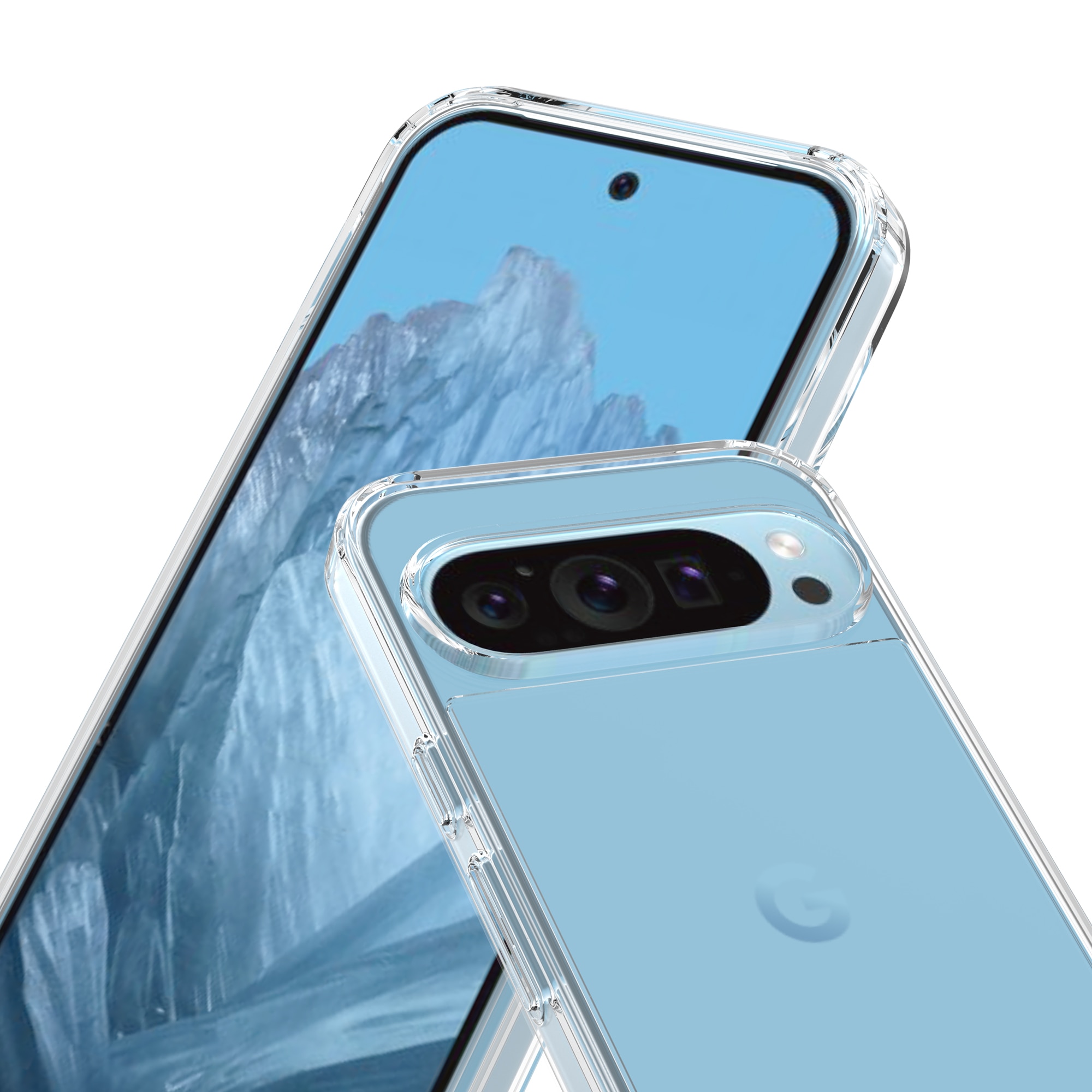 Crystal Hybrid Case Google Pixel 9 Pro gennemsigtig