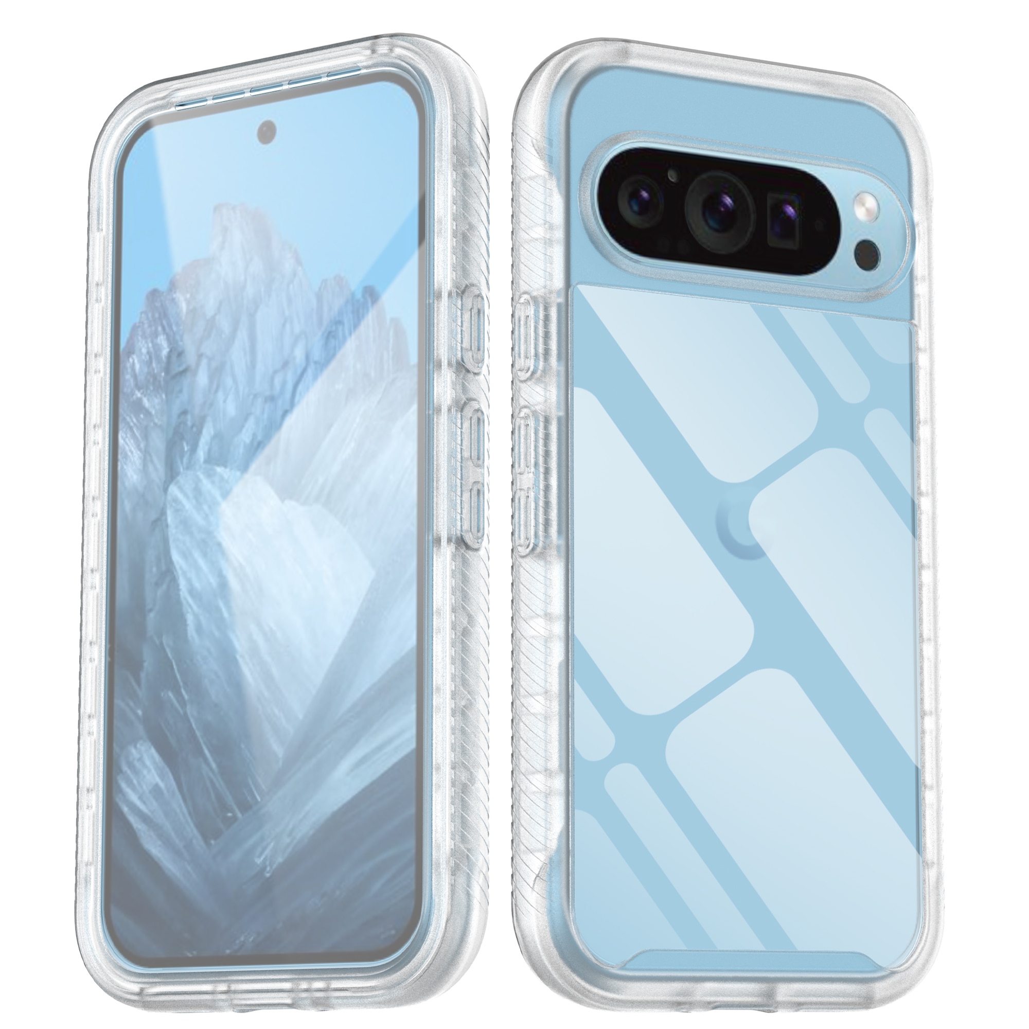 Full Protection Case Google Pixel 9 Pro gennemsigtig