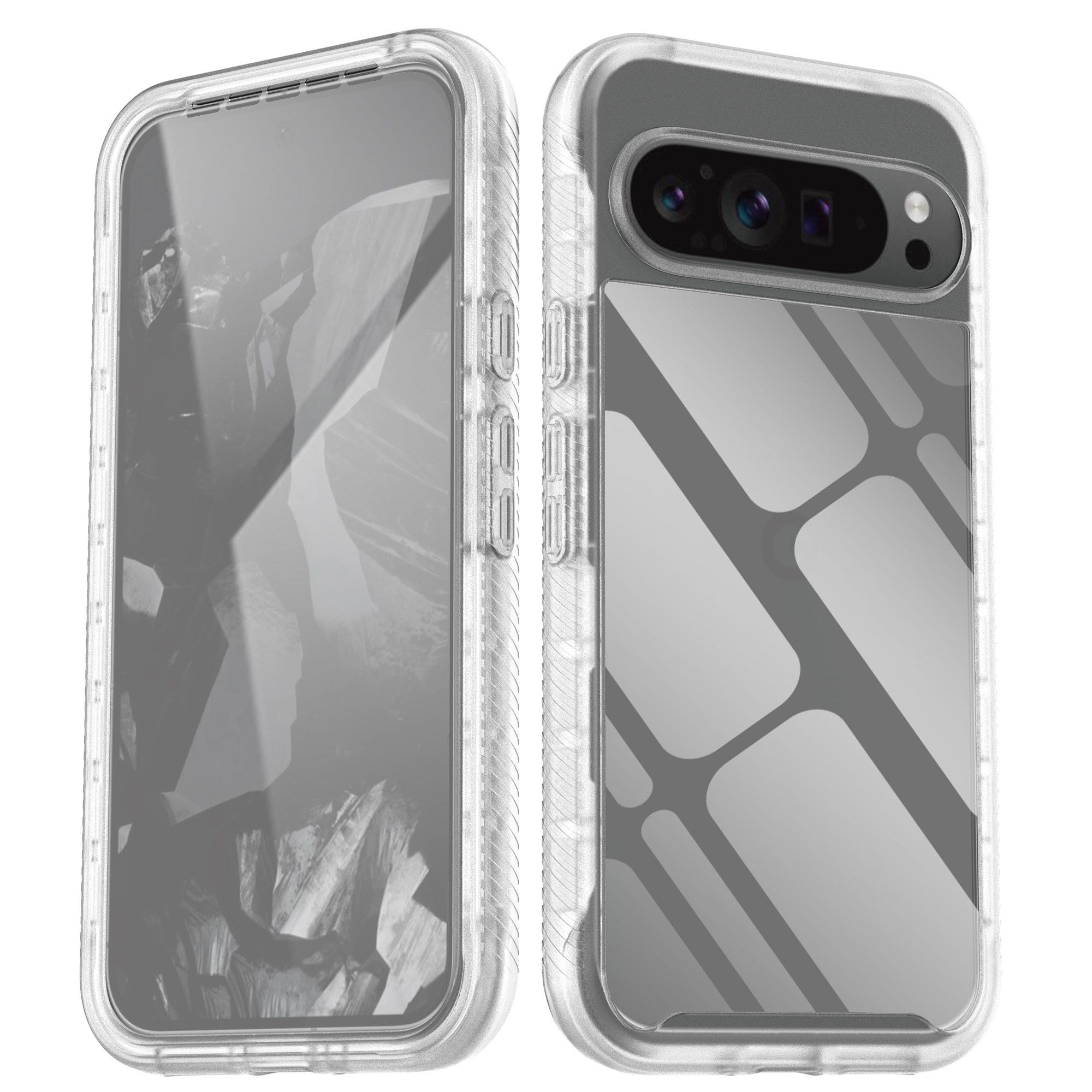 Full Protection Case Google Pixel 9 Pro XL gennemsigtig