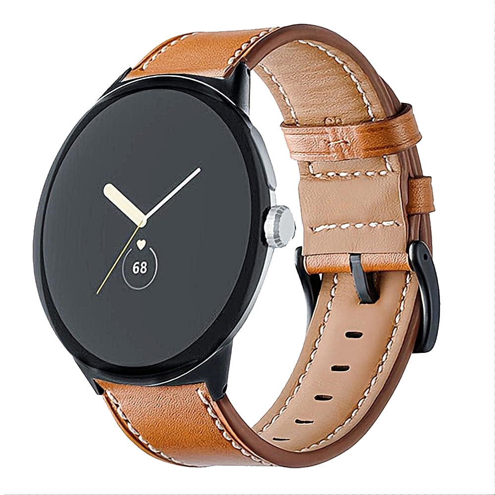 Læderrem Google Pixel Watch 3 XL 45mm cognac