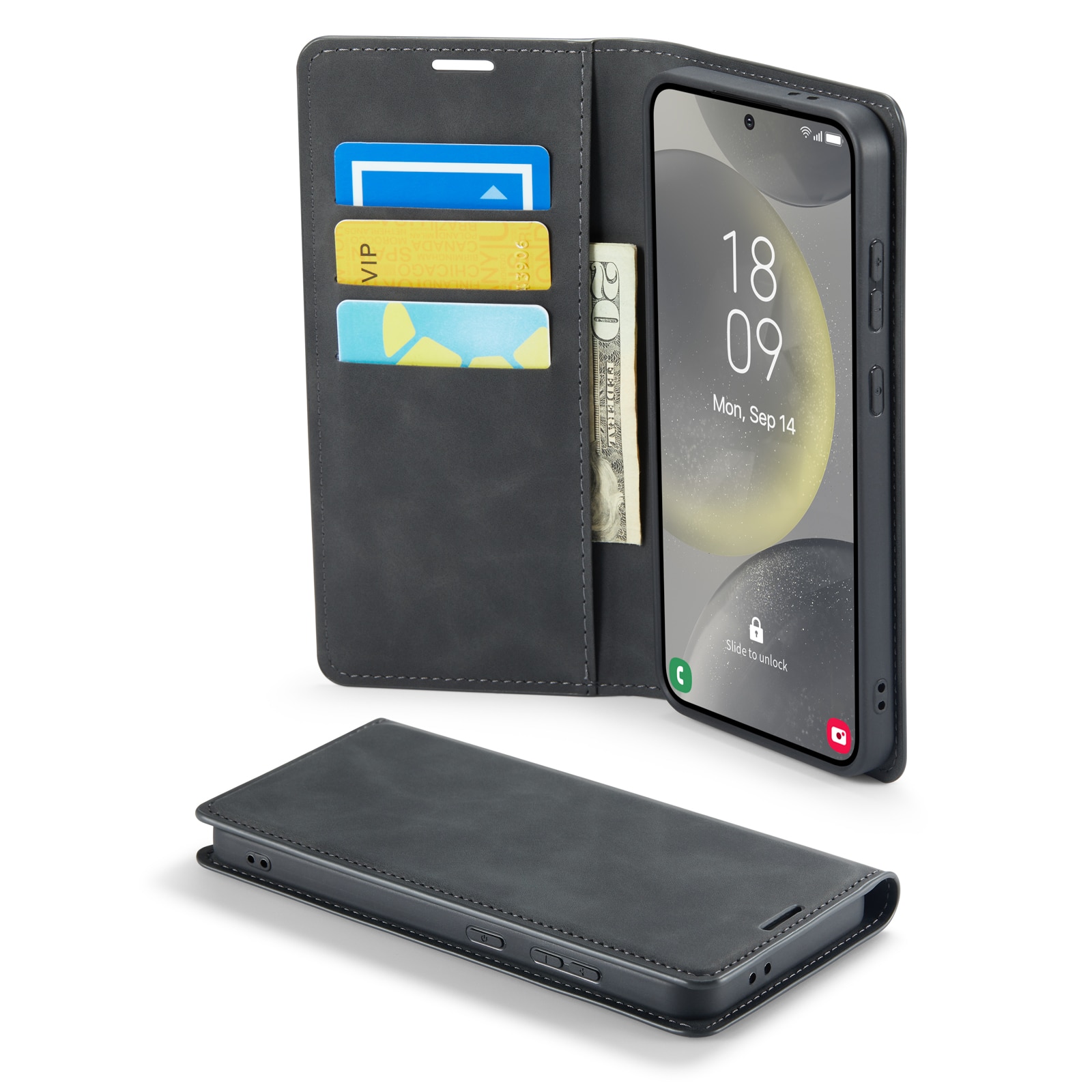 Samsung Galaxy S24 FE Slim Mobiltaske Sort