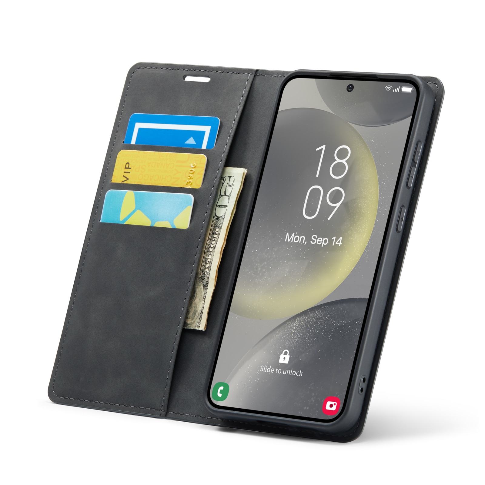 Samsung Galaxy S24 FE Slim Mobiltaske Sort