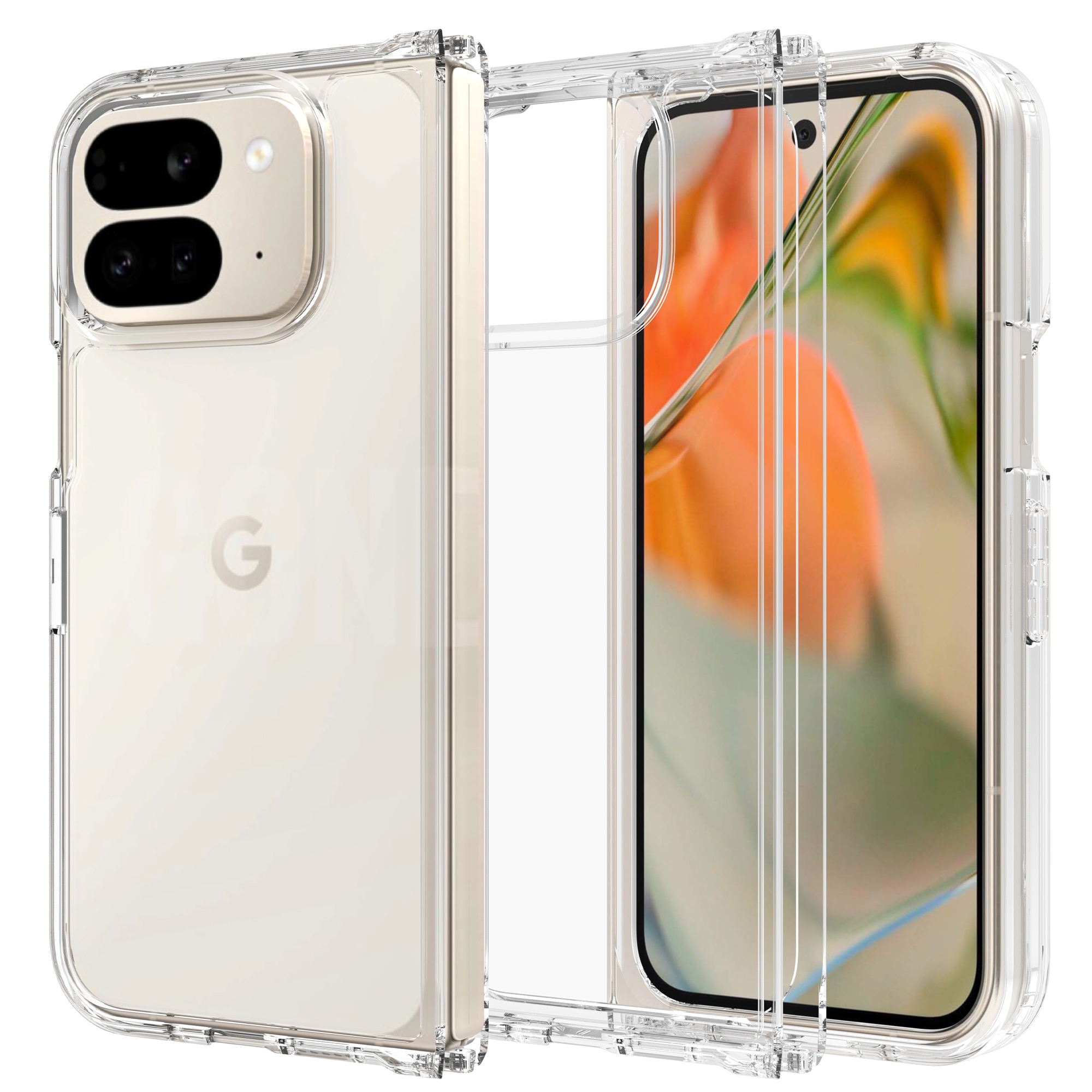 Hybridcover Google Pixel 9 Pro Fold gennemsigtig