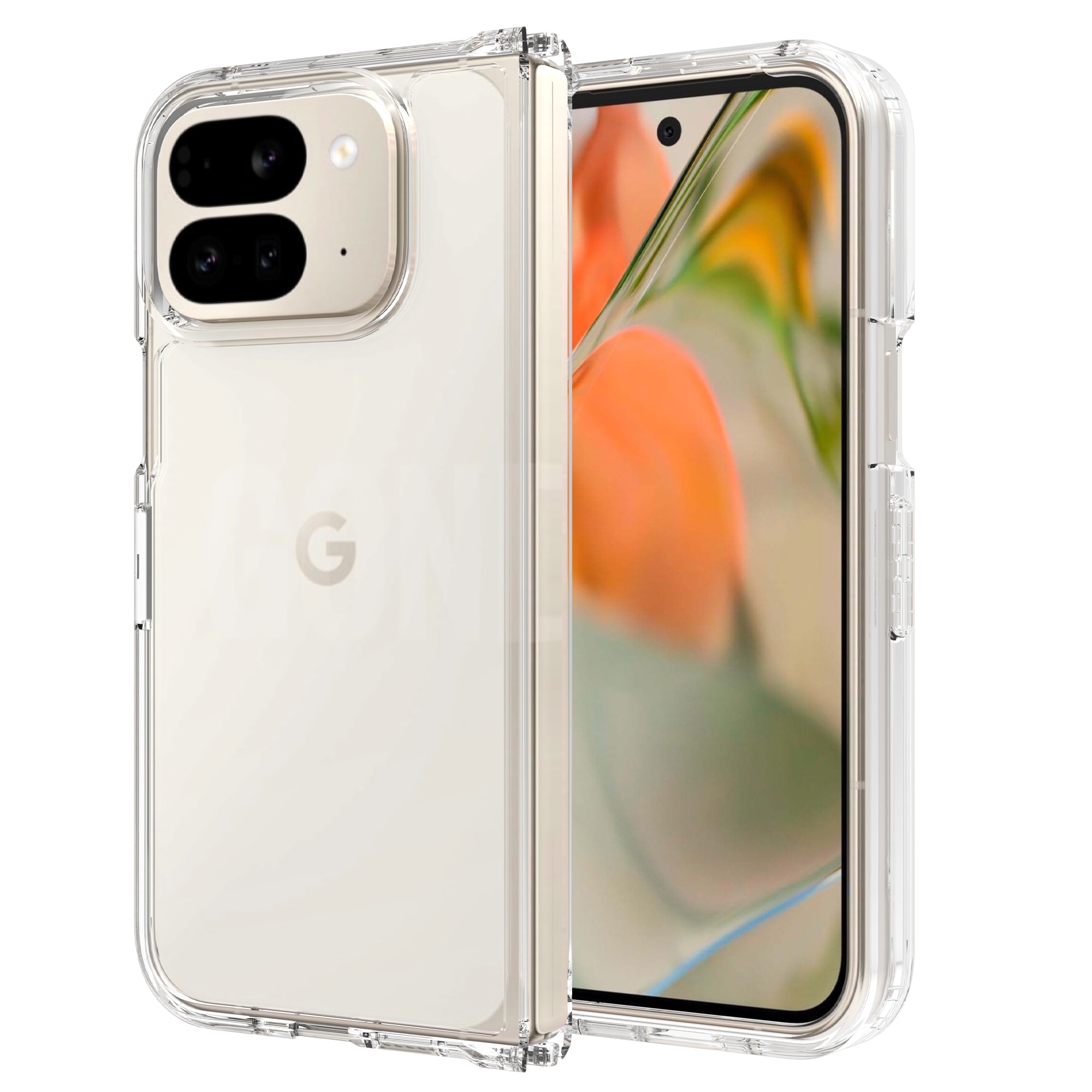 Hybridcover Google Pixel 9 Pro Fold gennemsigtig