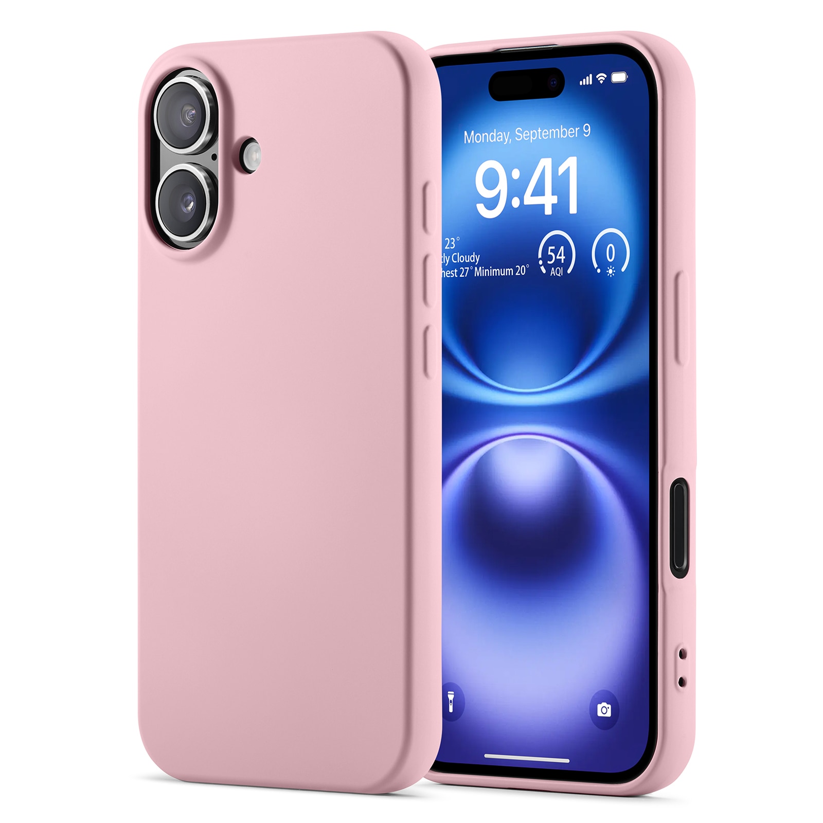 TPU Cover iPhone 16 Plus Lyserød