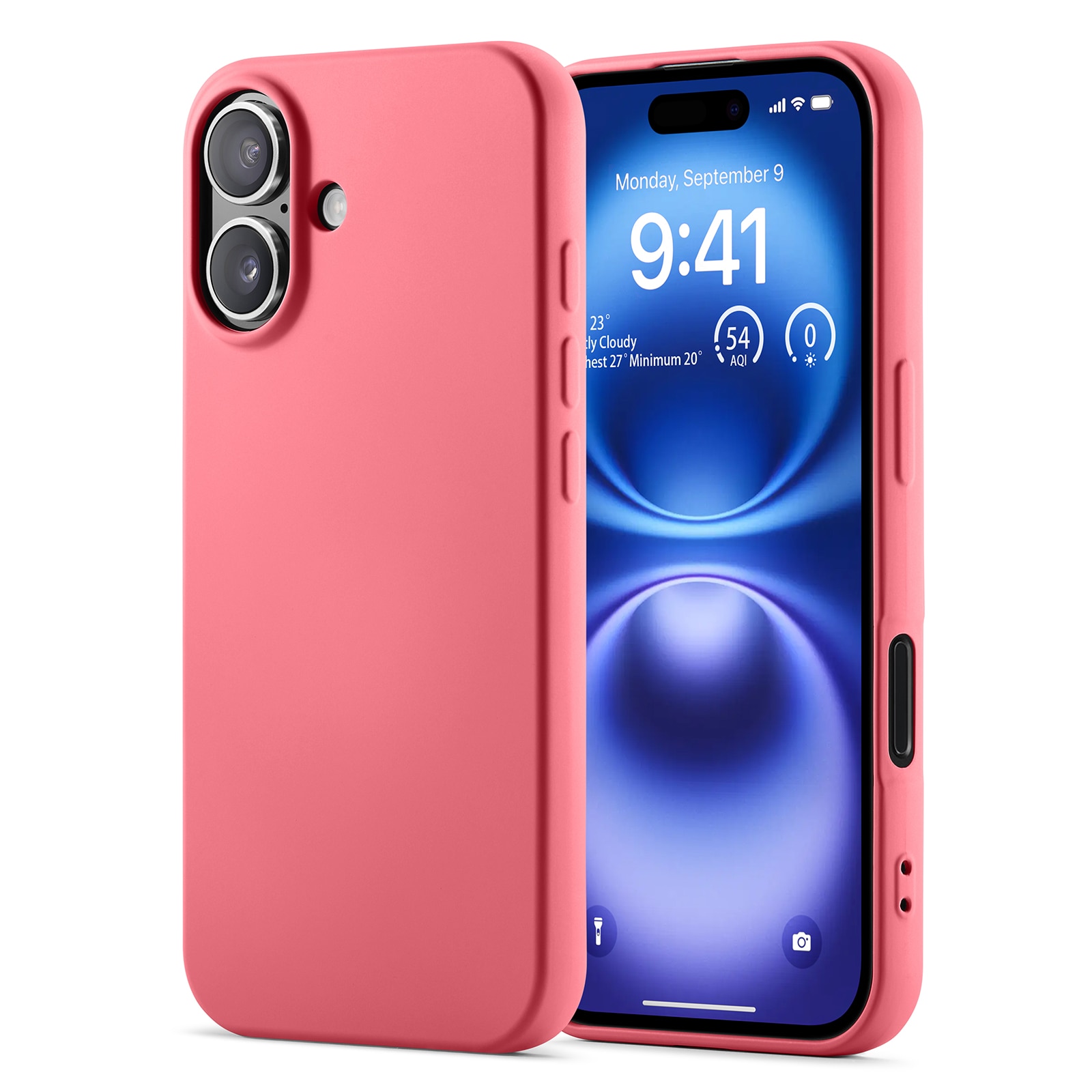 Stødsikker Cover TPU iPhone 16 Cerise