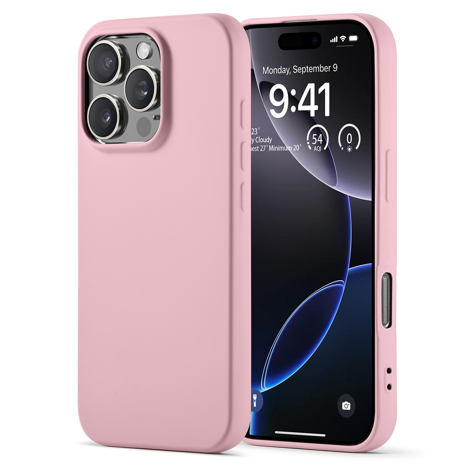 TPU Cover iPhone 16 Pro Max Lyserød