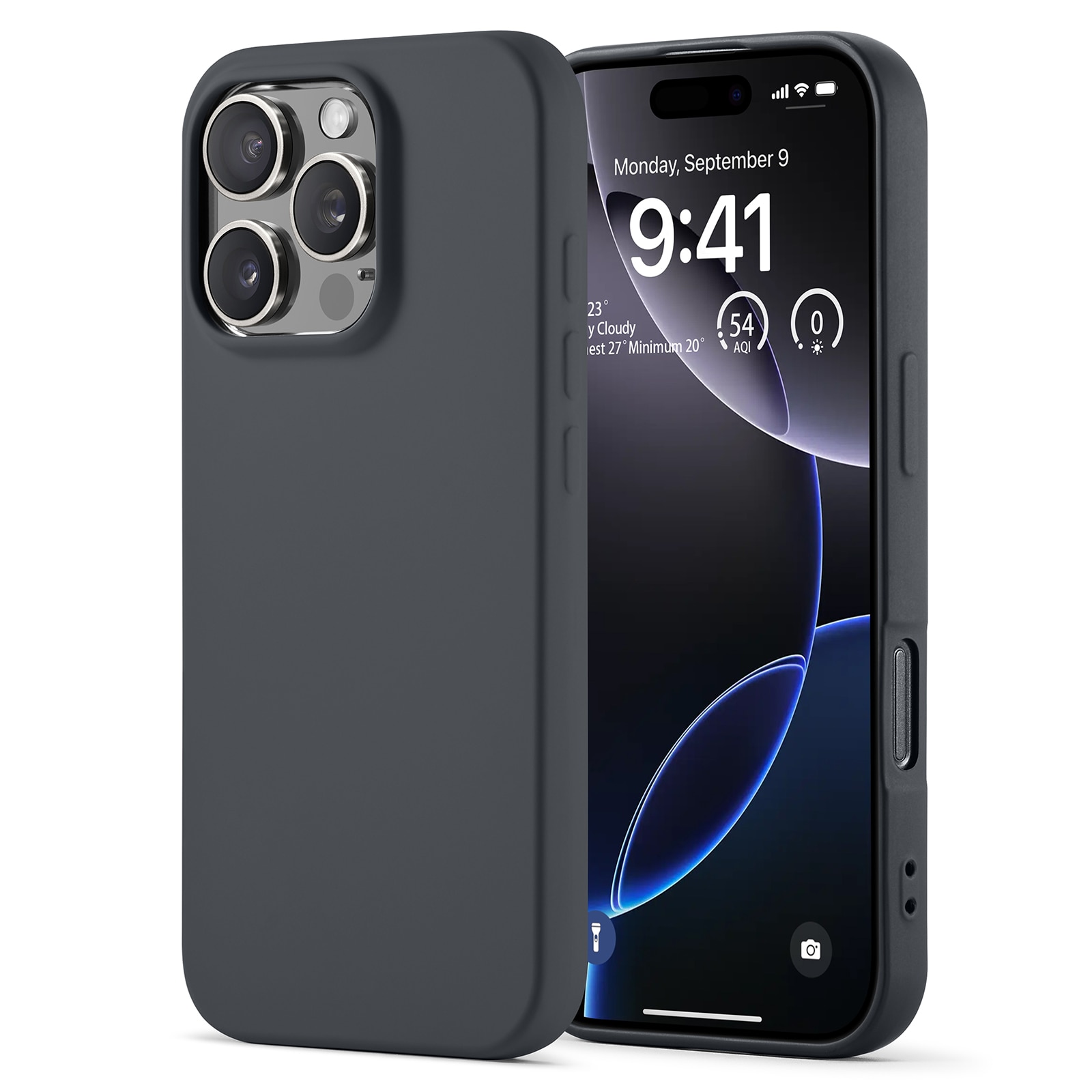 Stødsikker Cover TPU iPhone 16 Pro Max Grå