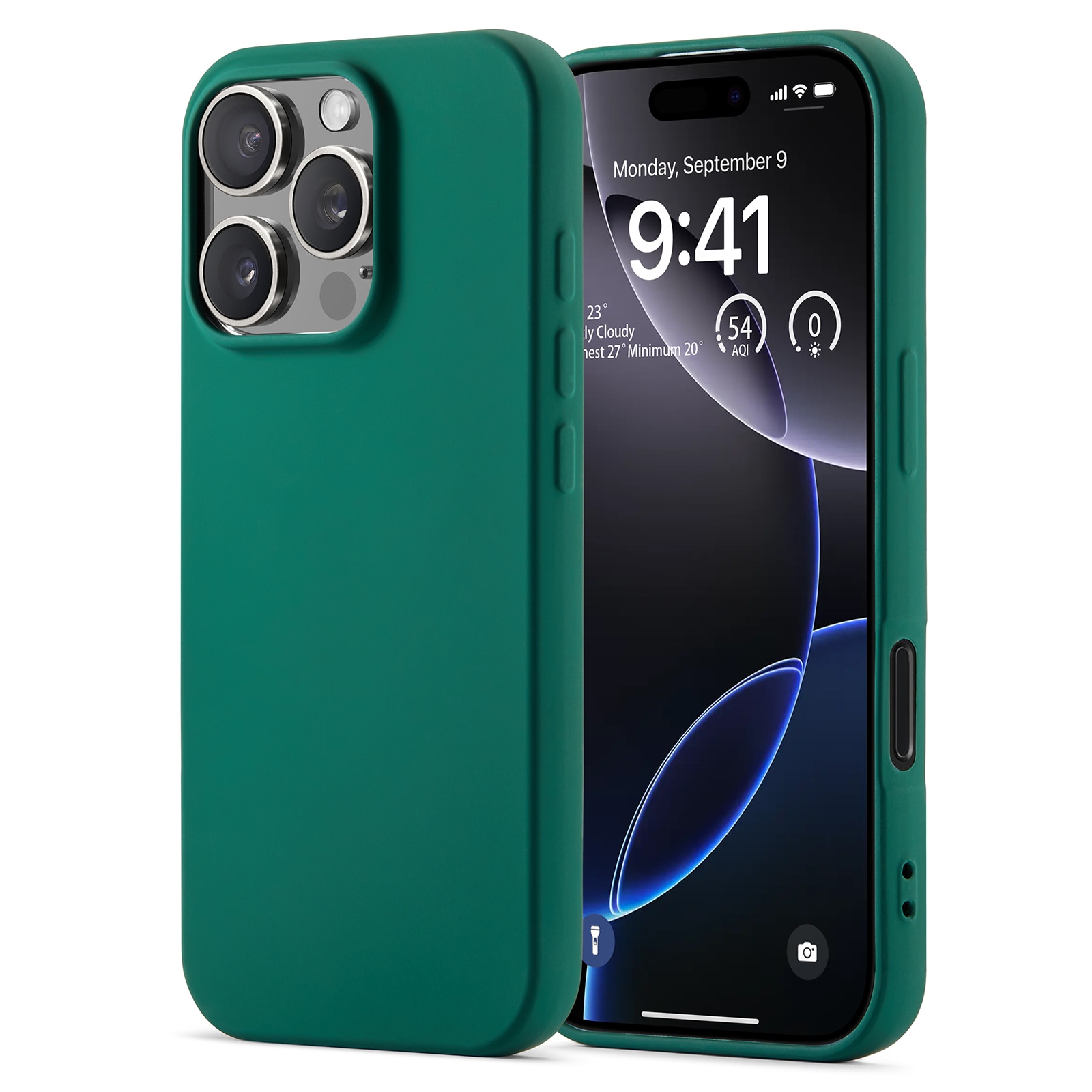 TPU Cover iPhone 16 Pro mørkegrøn