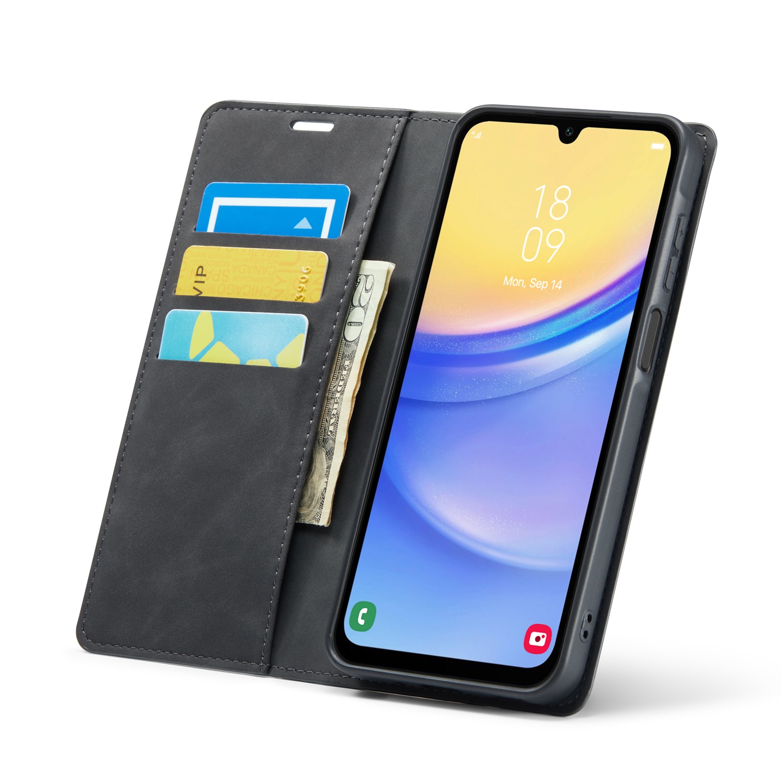 Samsung Galaxy A16 Slim Mobiltaske sort