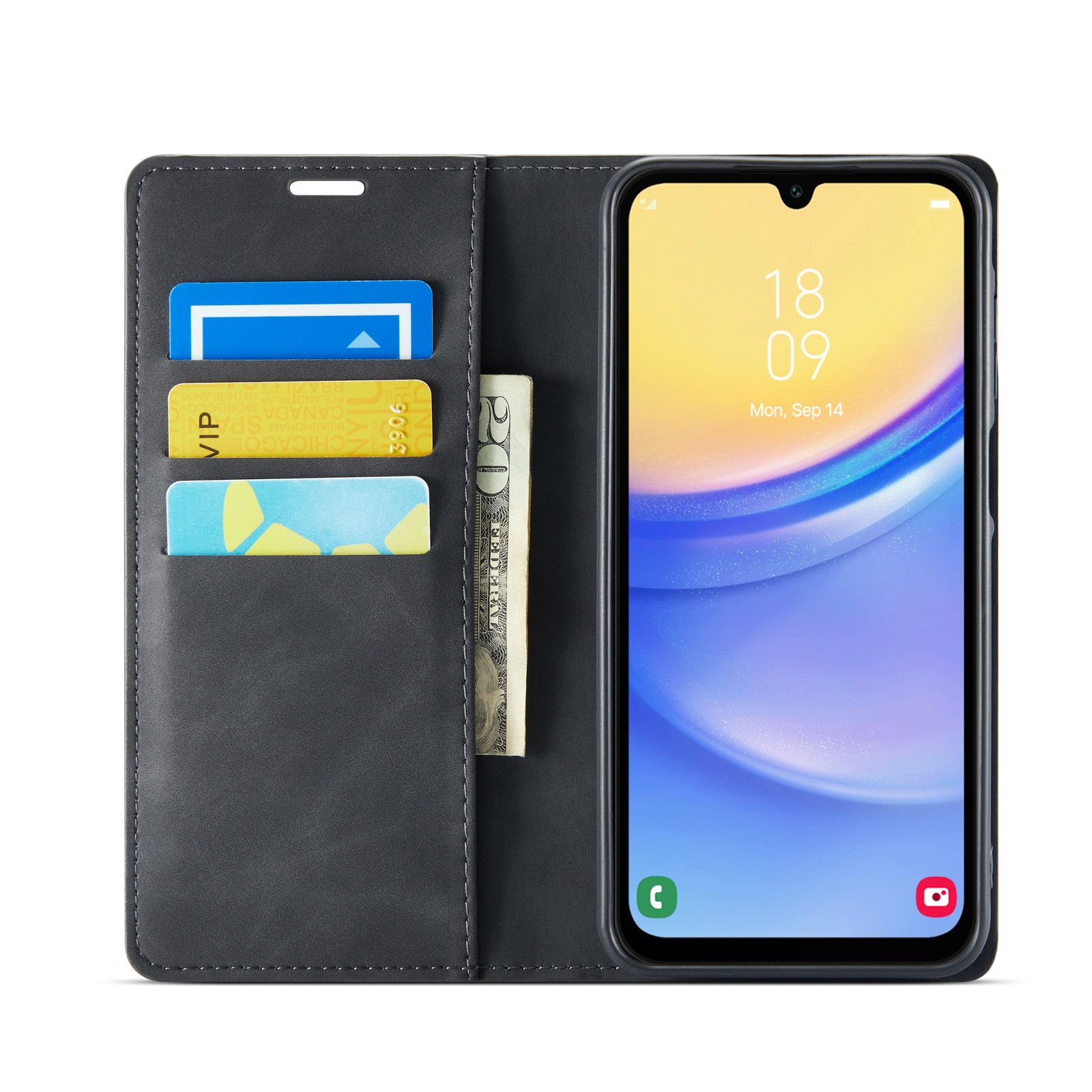 Samsung Galaxy A16 Slim Mobiltaske sort