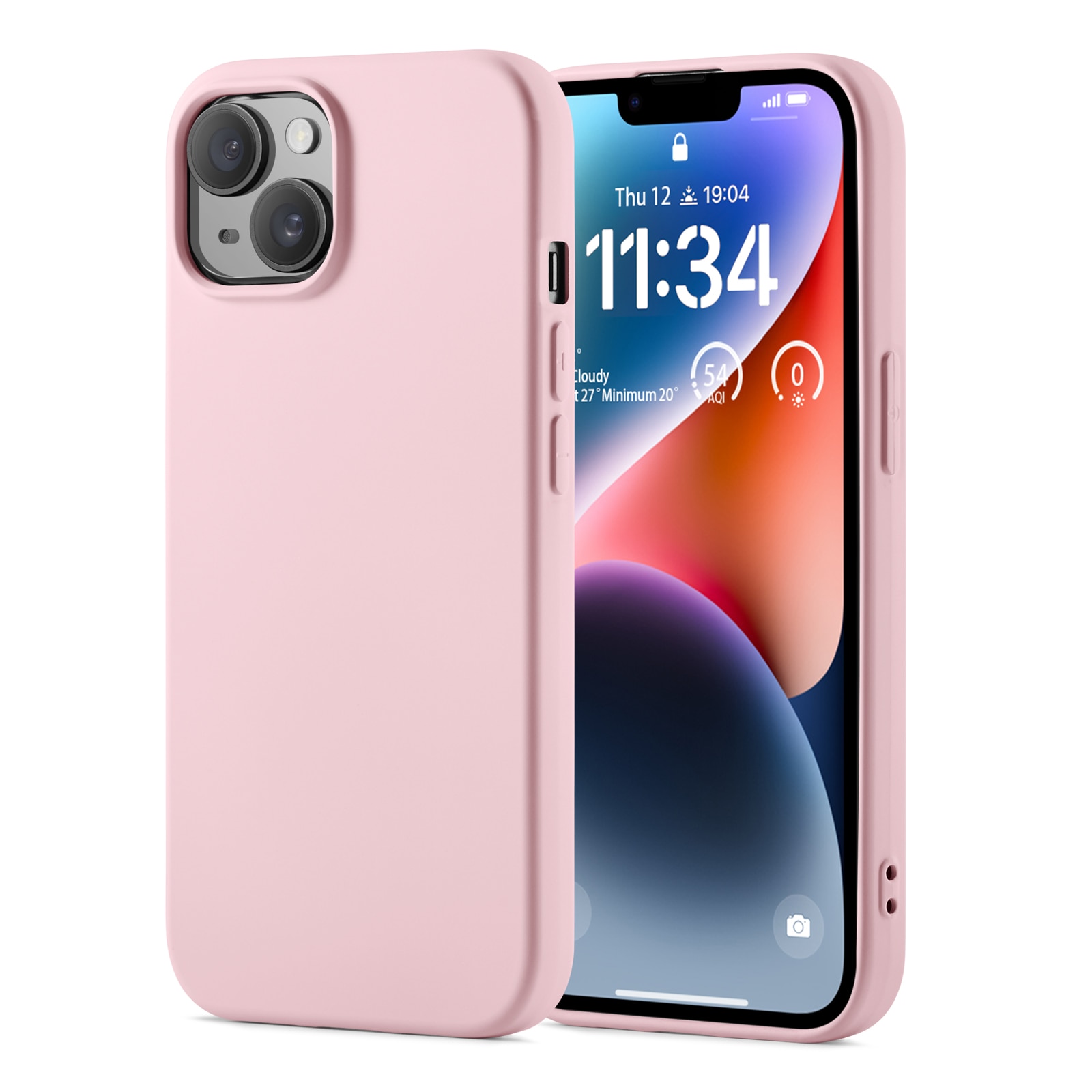 TPU Cover iPhone 14 Lyserød