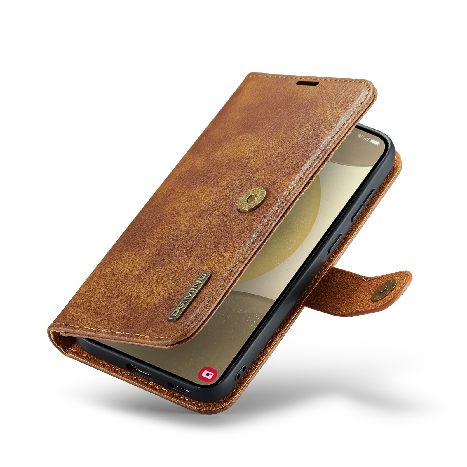 Magnet Wallet Samsung Galaxy S25 Cognac