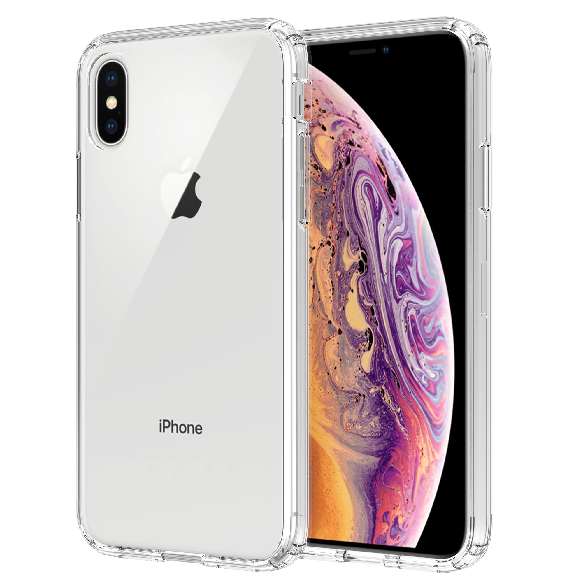 Hybridcover iPhone X/XS Gennemsigtig