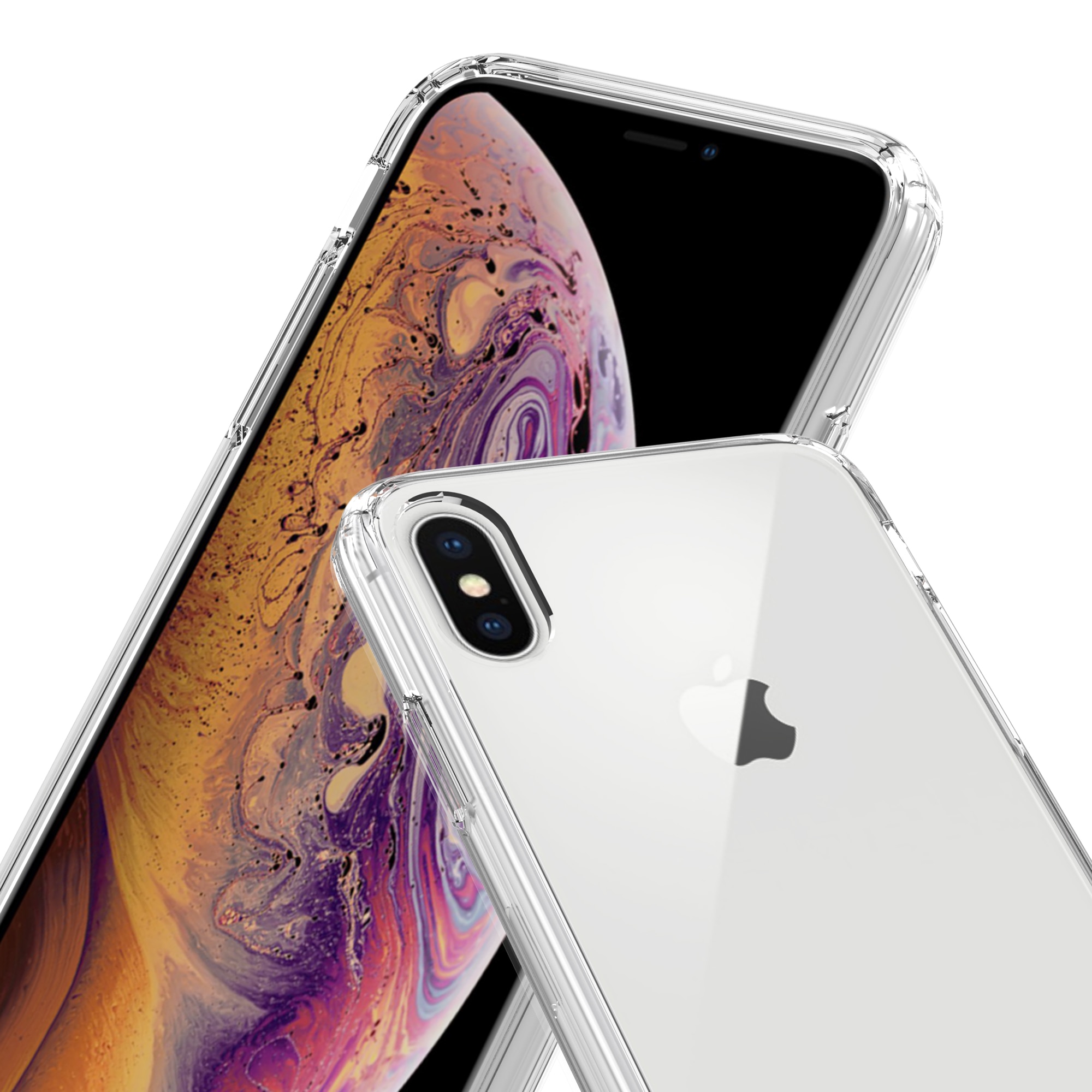 Hybridcover iPhone X/XS Gennemsigtig