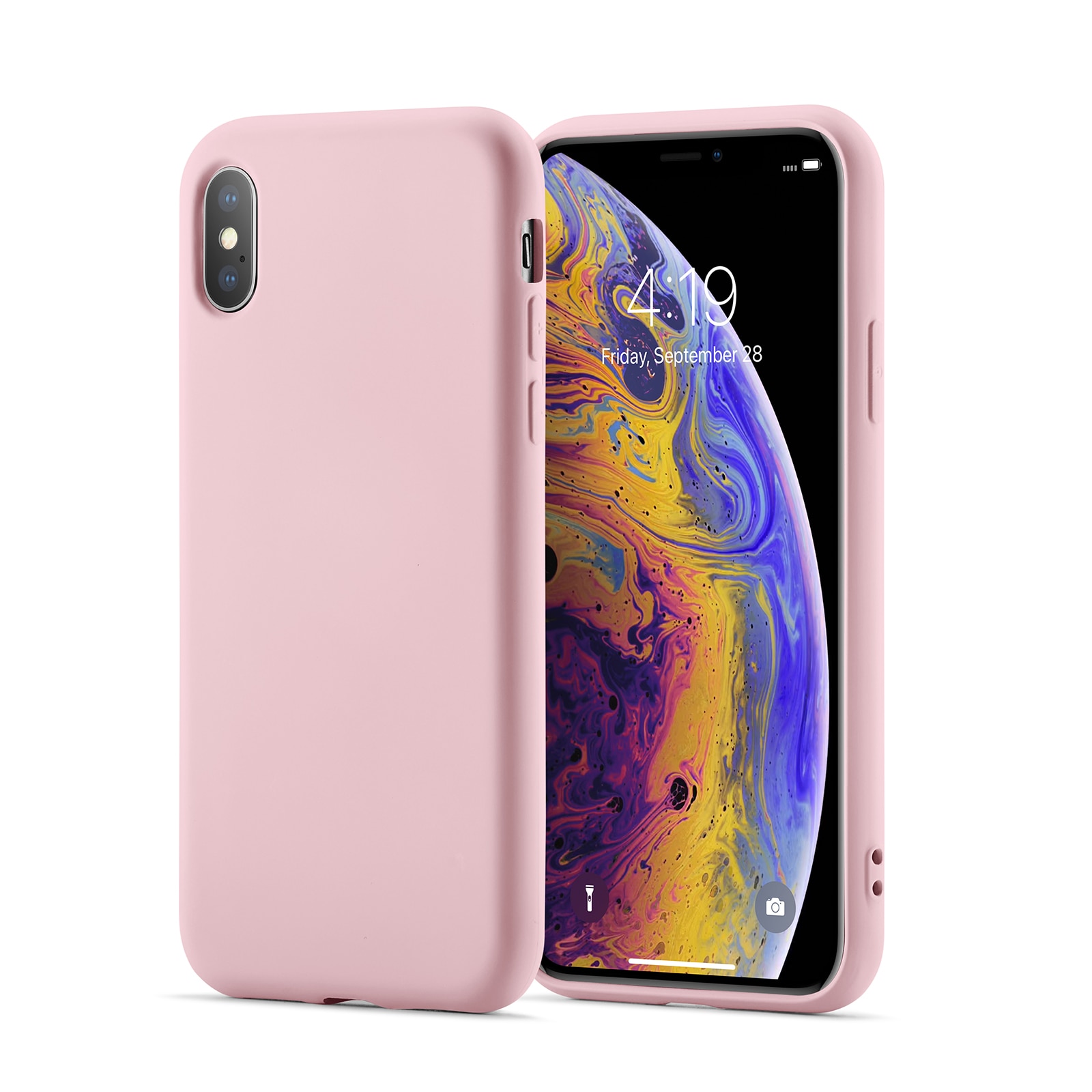 TPU Cover iPhone X/XS lyserød