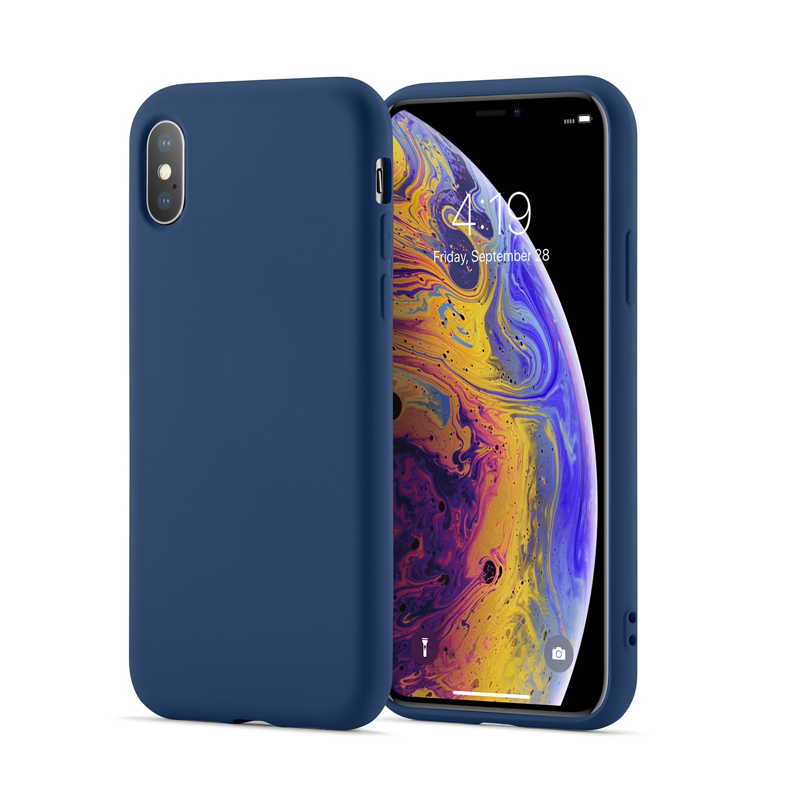 TPU Cover iPhone X/XS mørkeblå