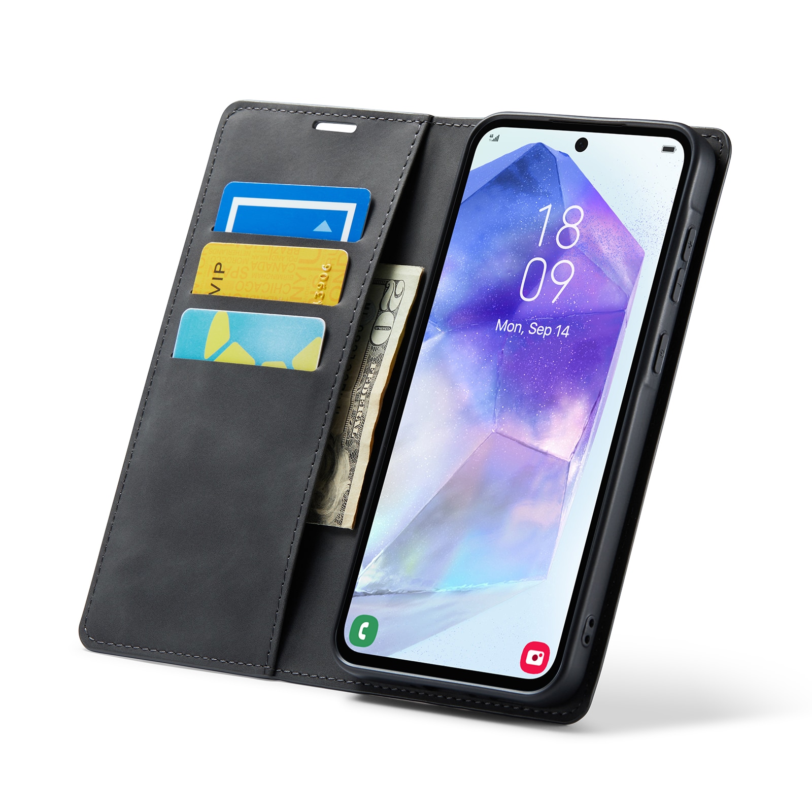 Samsung Galaxy A56 Slim Mobiltaske Sort