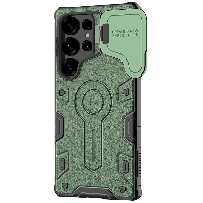 CamShield Armor Prop Cover Samsung Galaxy S25 Ultra grøn