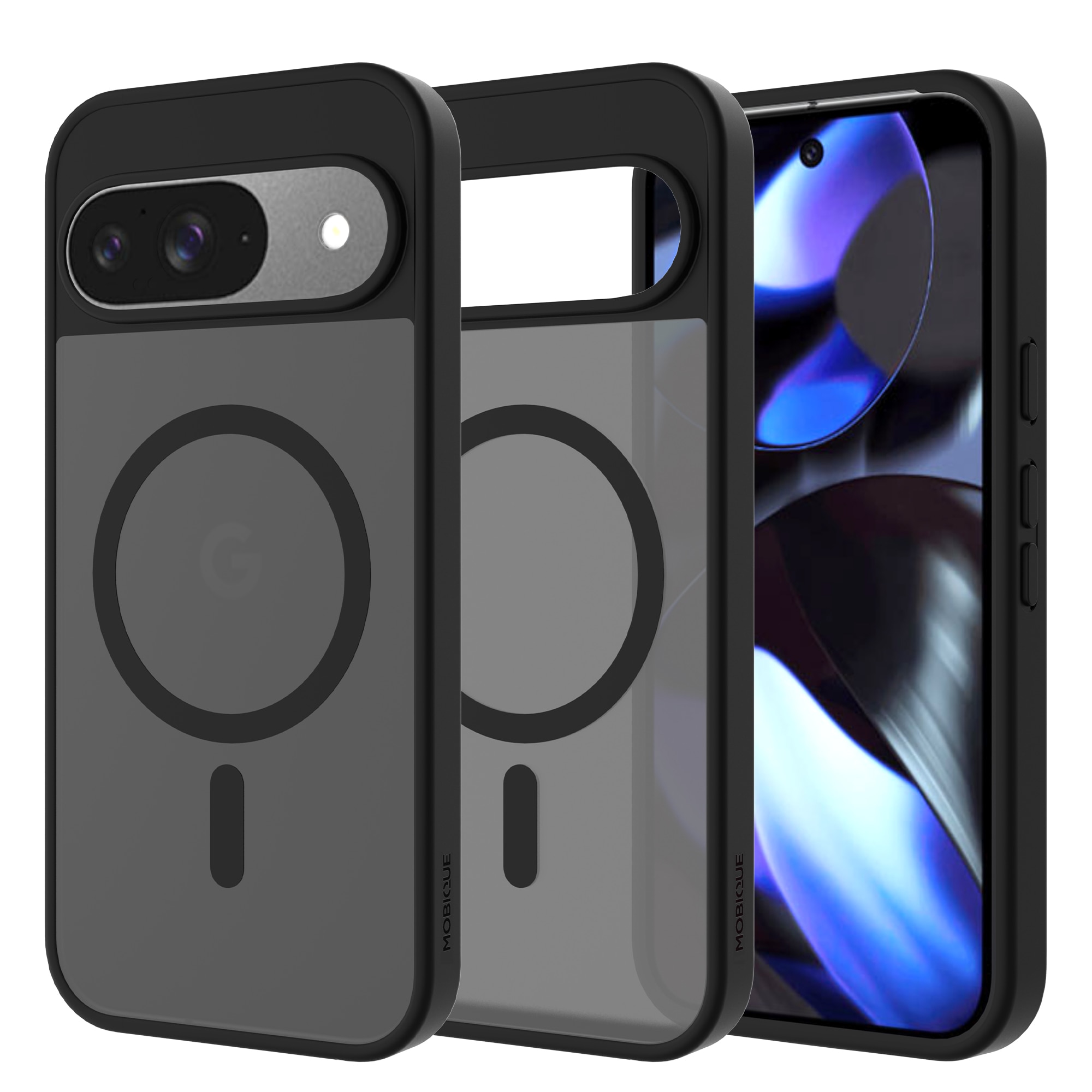 Magnetic Hybrid Cover Google Pixel 9 Frosted Black