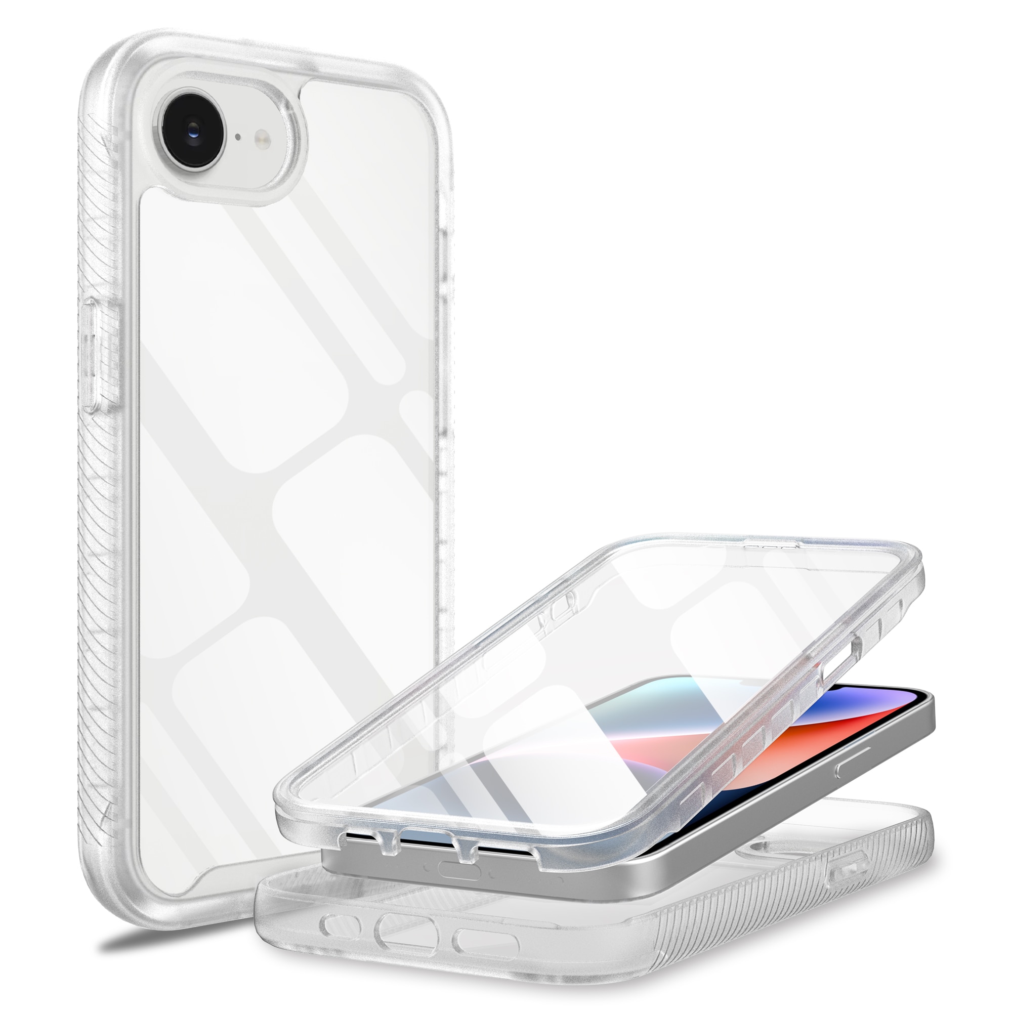 Full Protection Case iPhone 16e Gennemsigtig