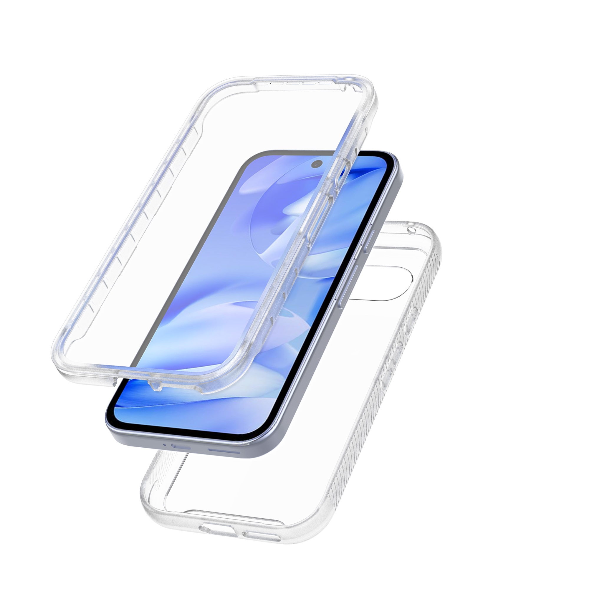 Full Protection Case Google Pixel 9a Gennemsigtig