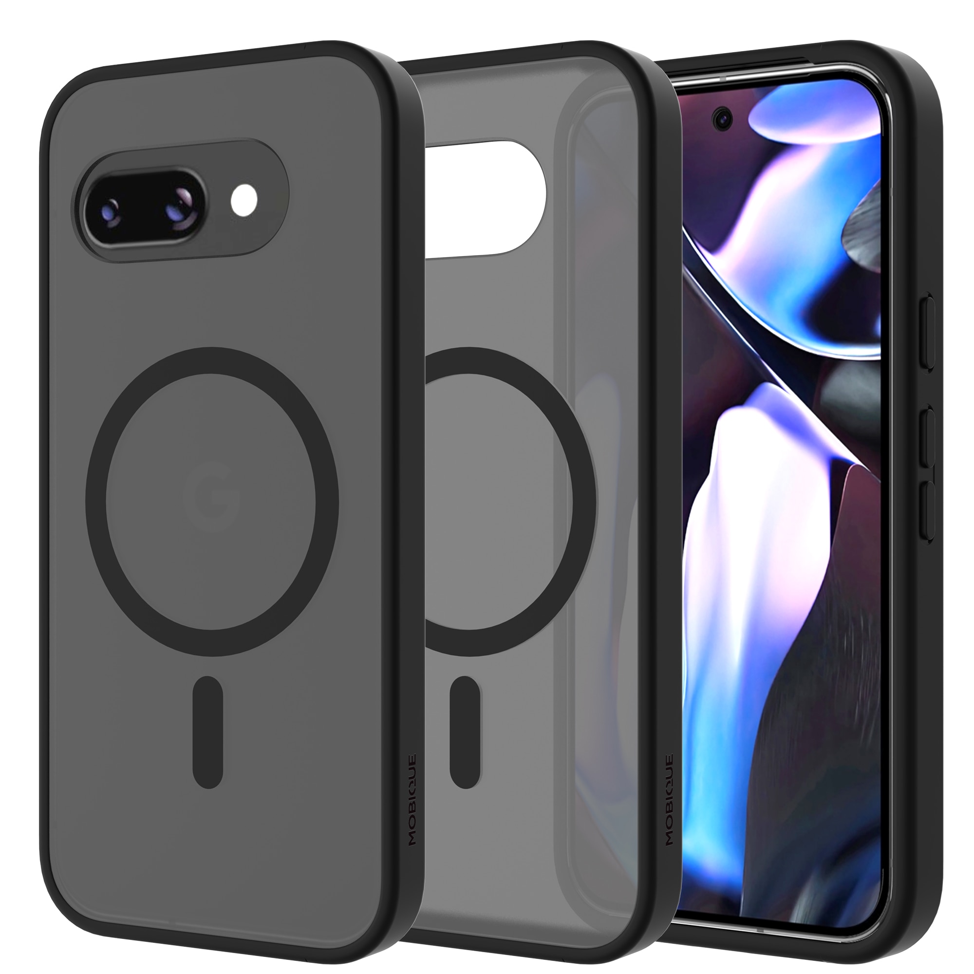 Magnetic Hybrid Cover Google Pixel 9a Frosted Black