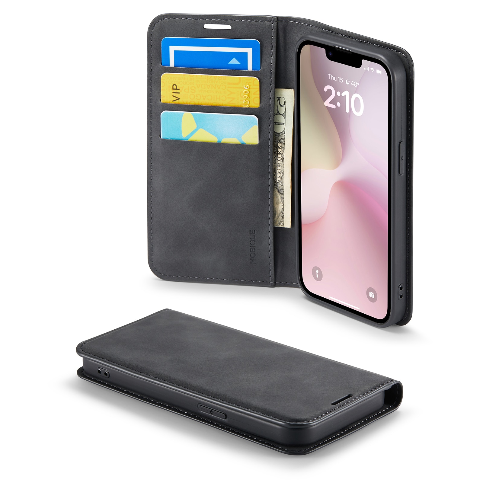 iPhone SE 4 Slim Mobiltaske Sort