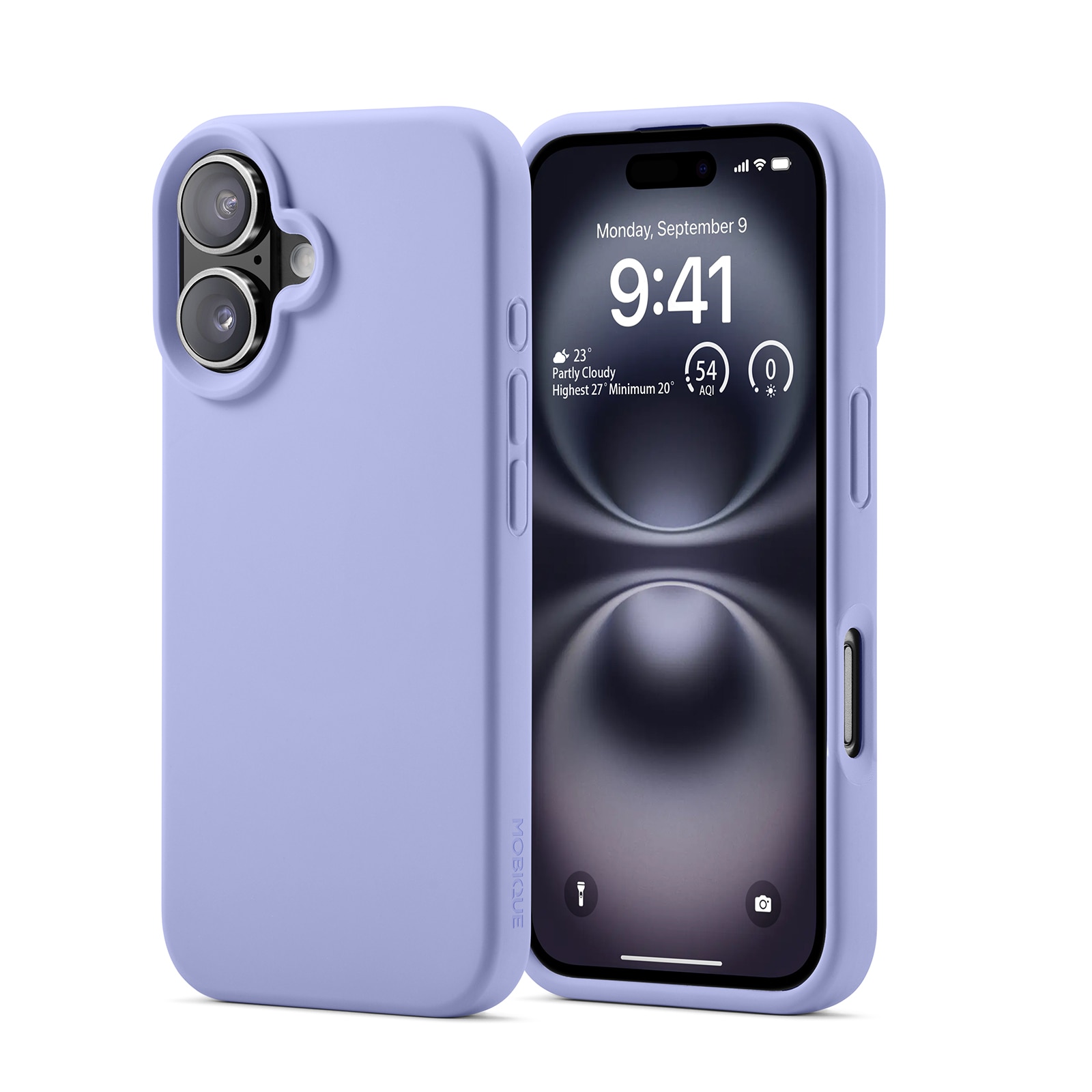 Magnetic Cover Silikone iPhone 16 Lilla