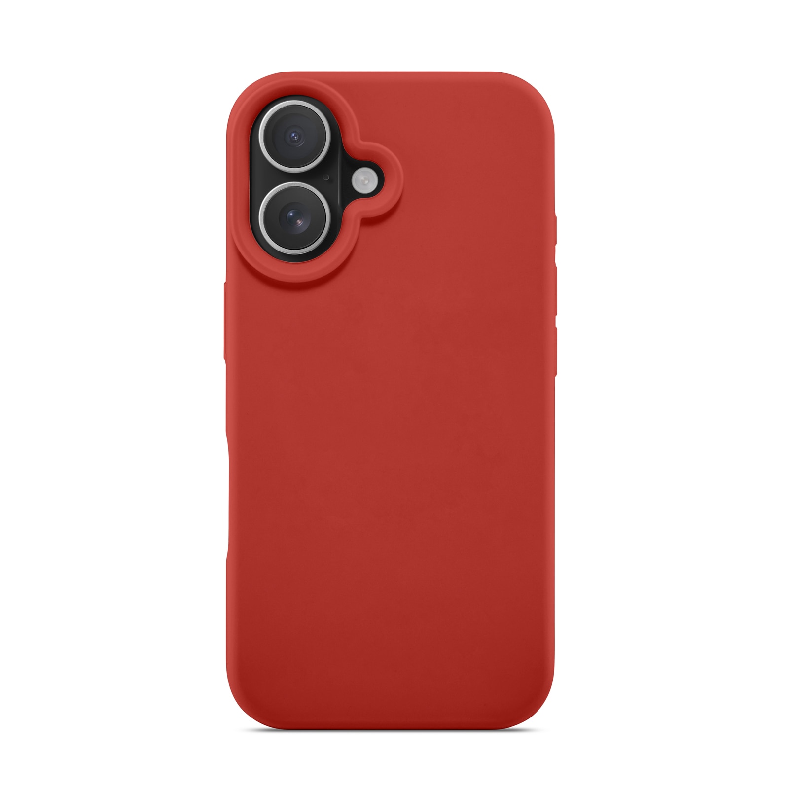 Magnetic Cover Silikone iPhone 16 Lava Red