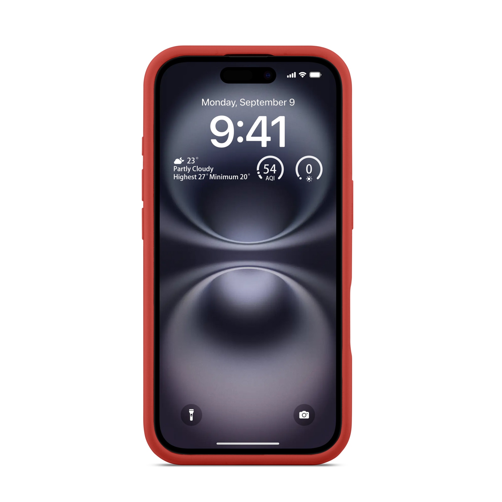 Magnetic Cover Silikone iPhone 16 Lava Red