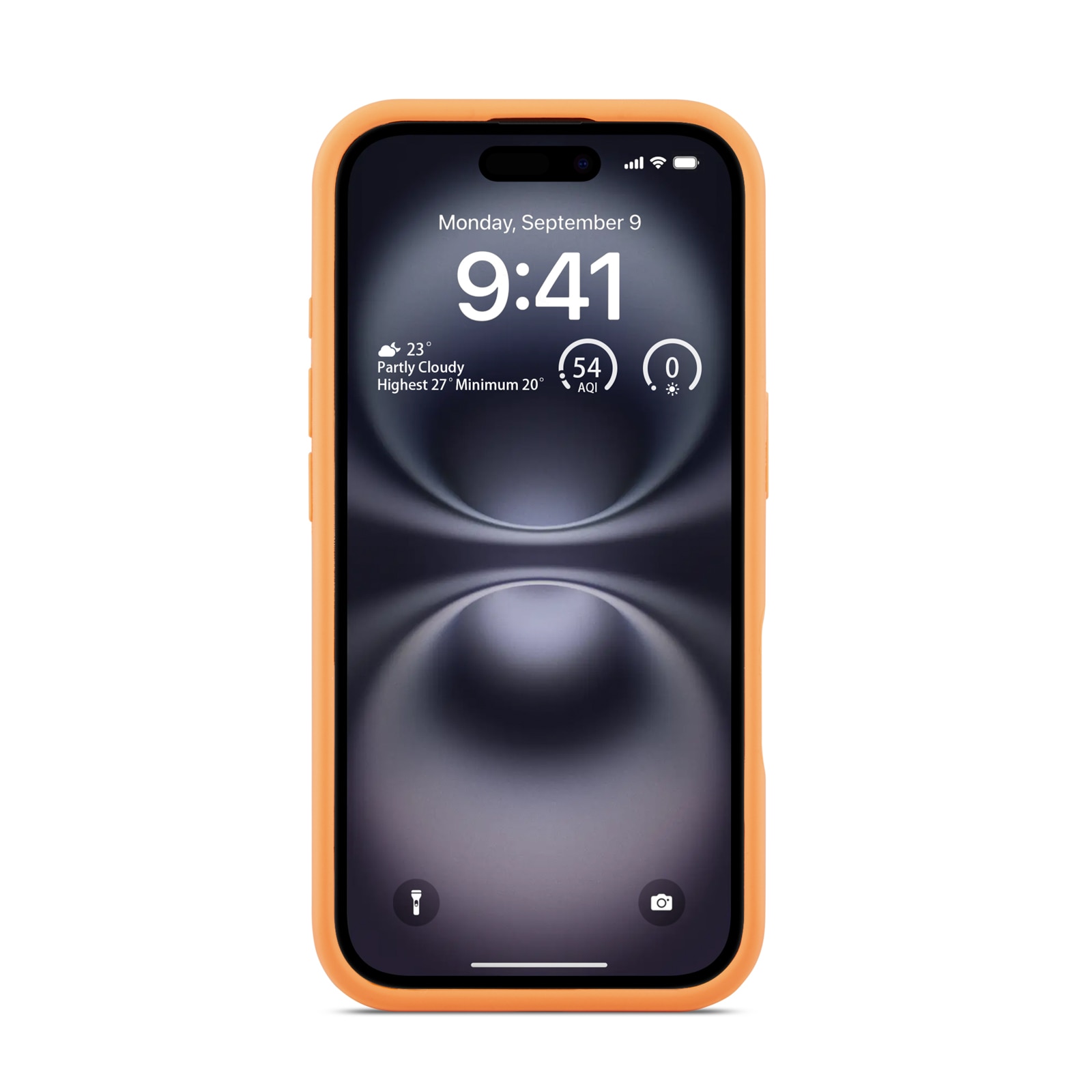 Magnetic Cover Silikone iPhone 16 Solar Orange