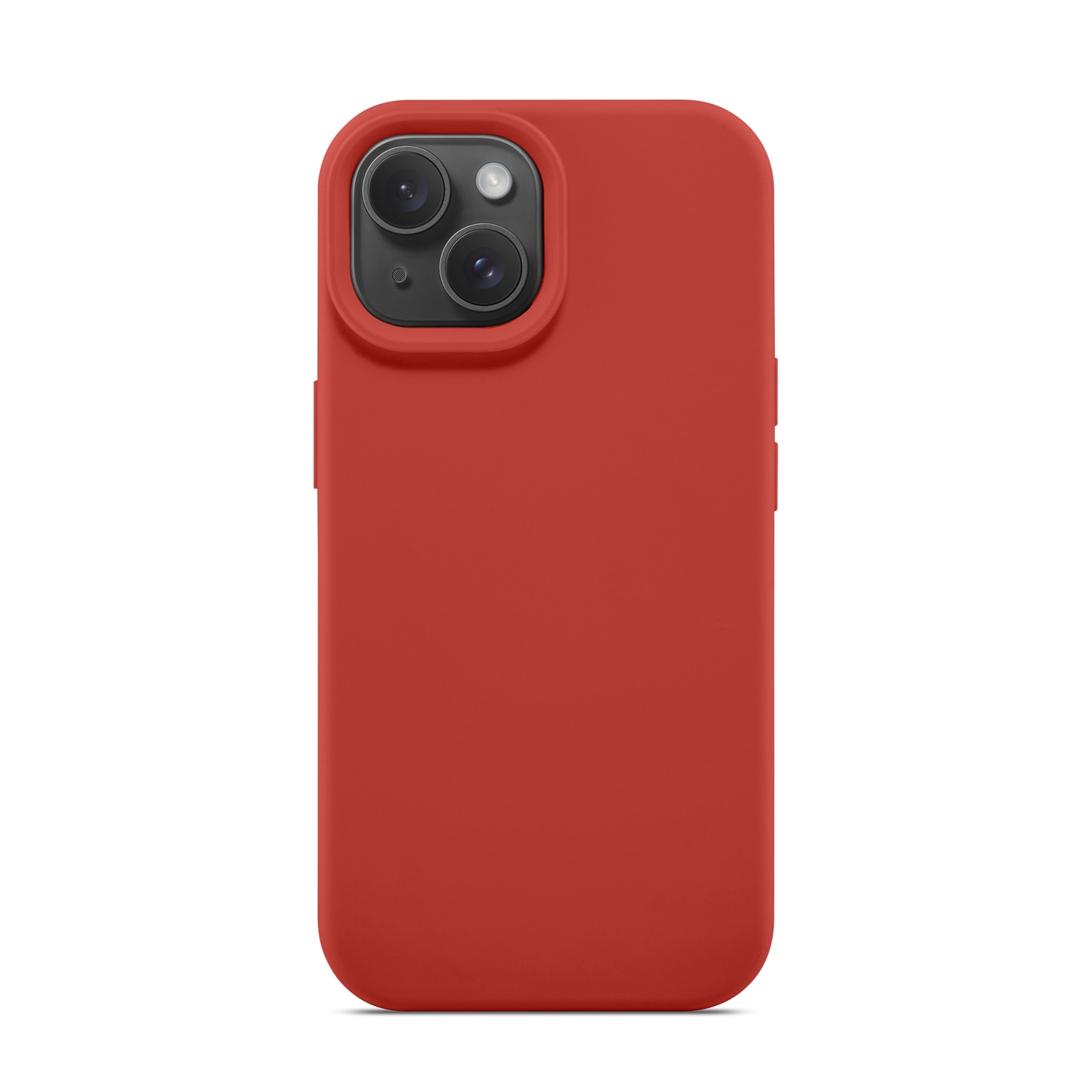 Magnetic Cover Silikone iPhone 15 Lava Red