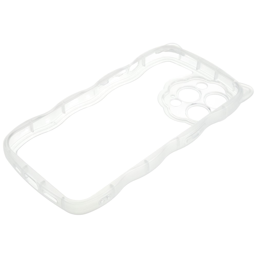 Wavy Edge Kat Cover  iPhone 13 Pro gennemsigtig