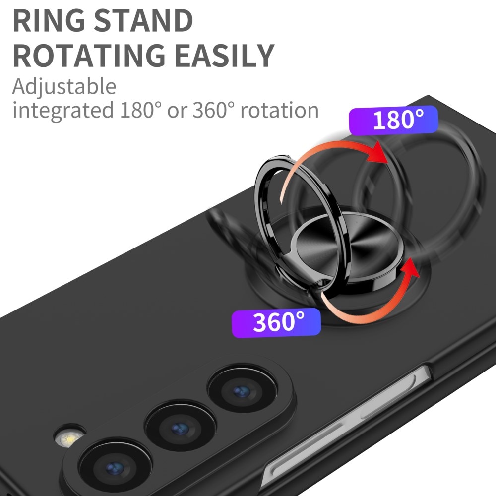 Samsung Galaxy Z Fold 6 Cover magnetisk ringholder sort