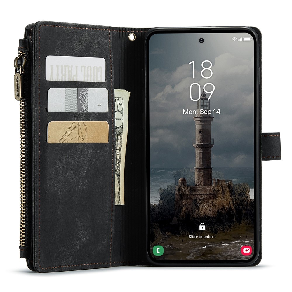 Zipper Wallet Samsung Galaxy A55 Sort